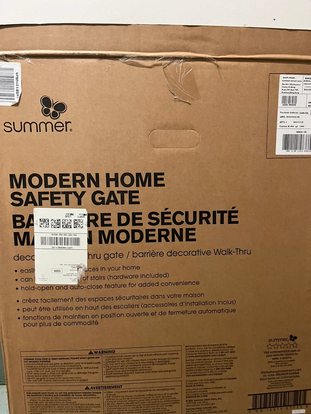 Summer Modern Home Safety Gate - Decorative Walk-Thru image indicator(2)