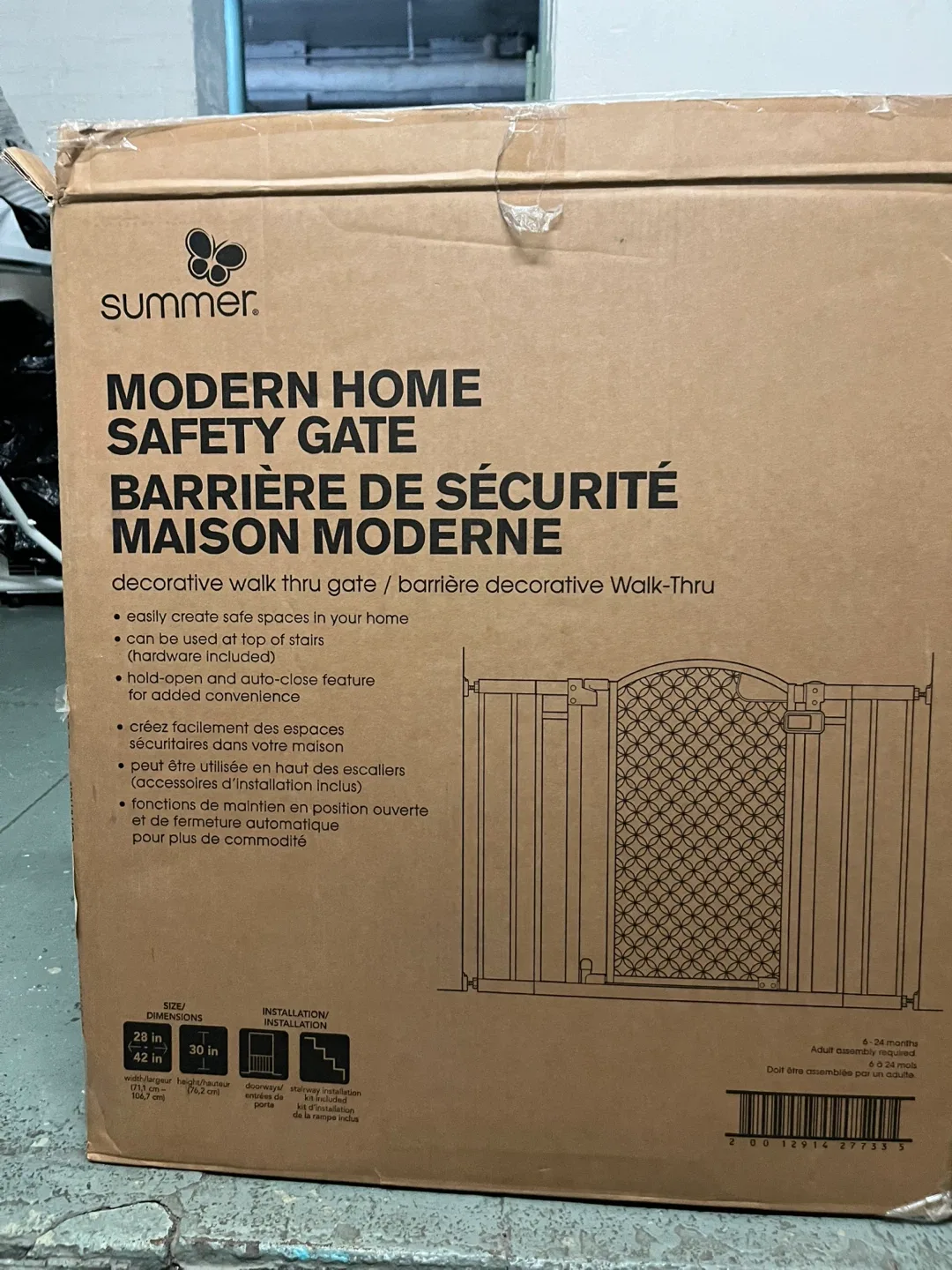 Summer Modern Home Safety Gate - Decorative Walk-Thru image indicator(3)