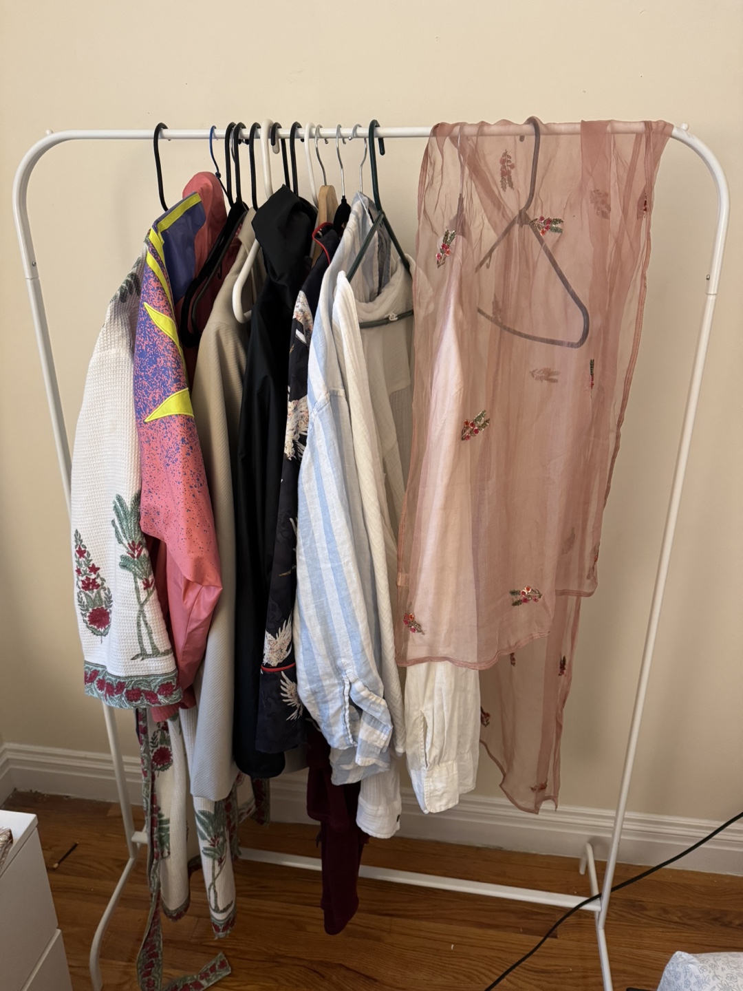 IKEA White Clothes Rack