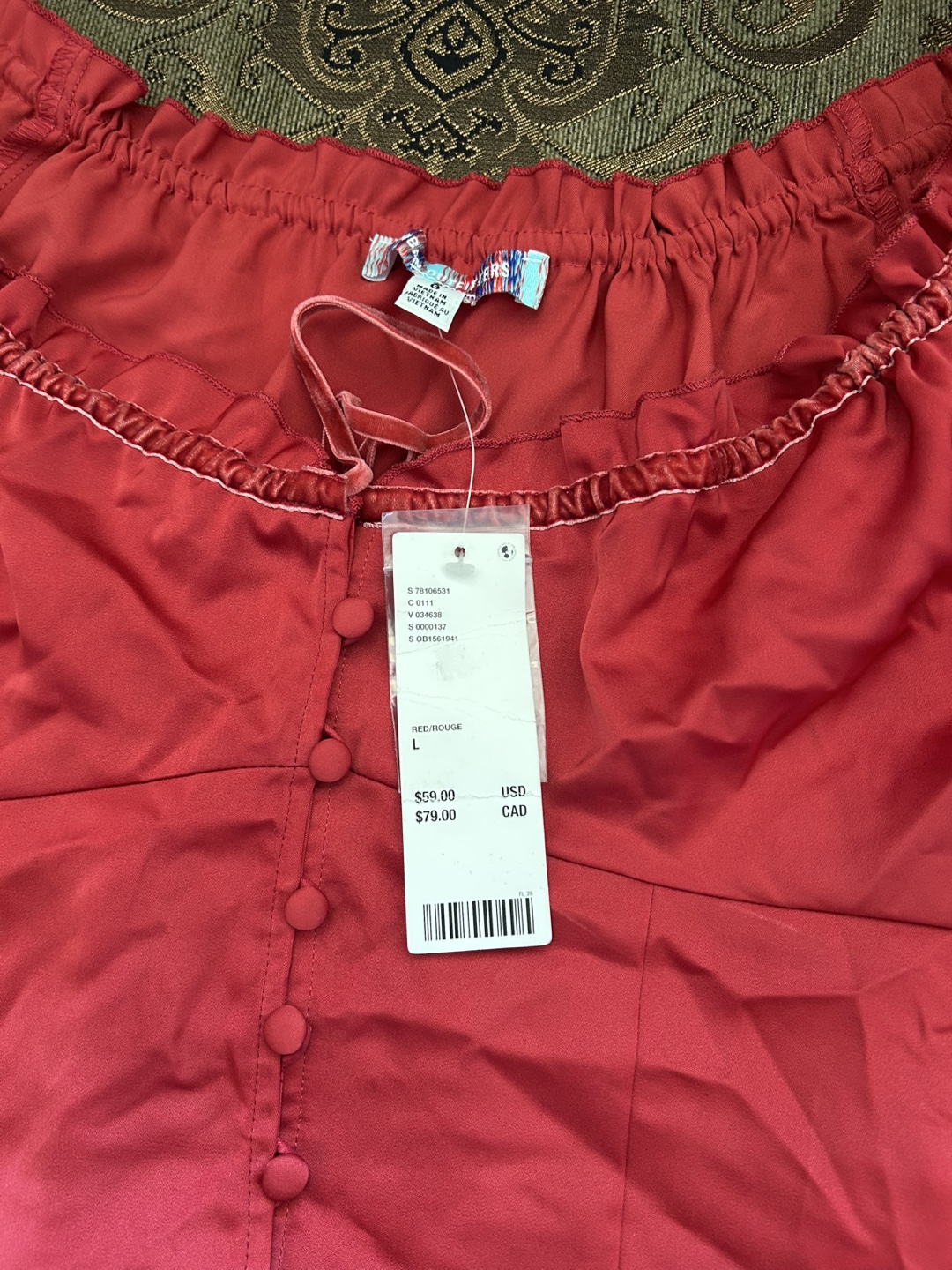 Urban Outfitters Red Top - Size L