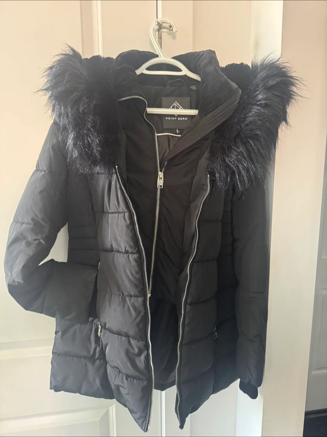 Point Zero Black Puffer Jacket thumbnail