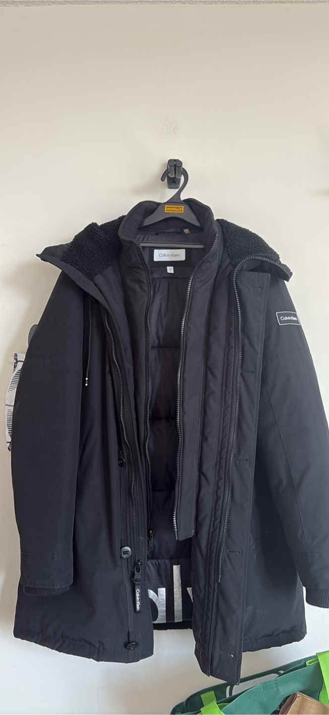 Calvin Klein Black Winter Parka
