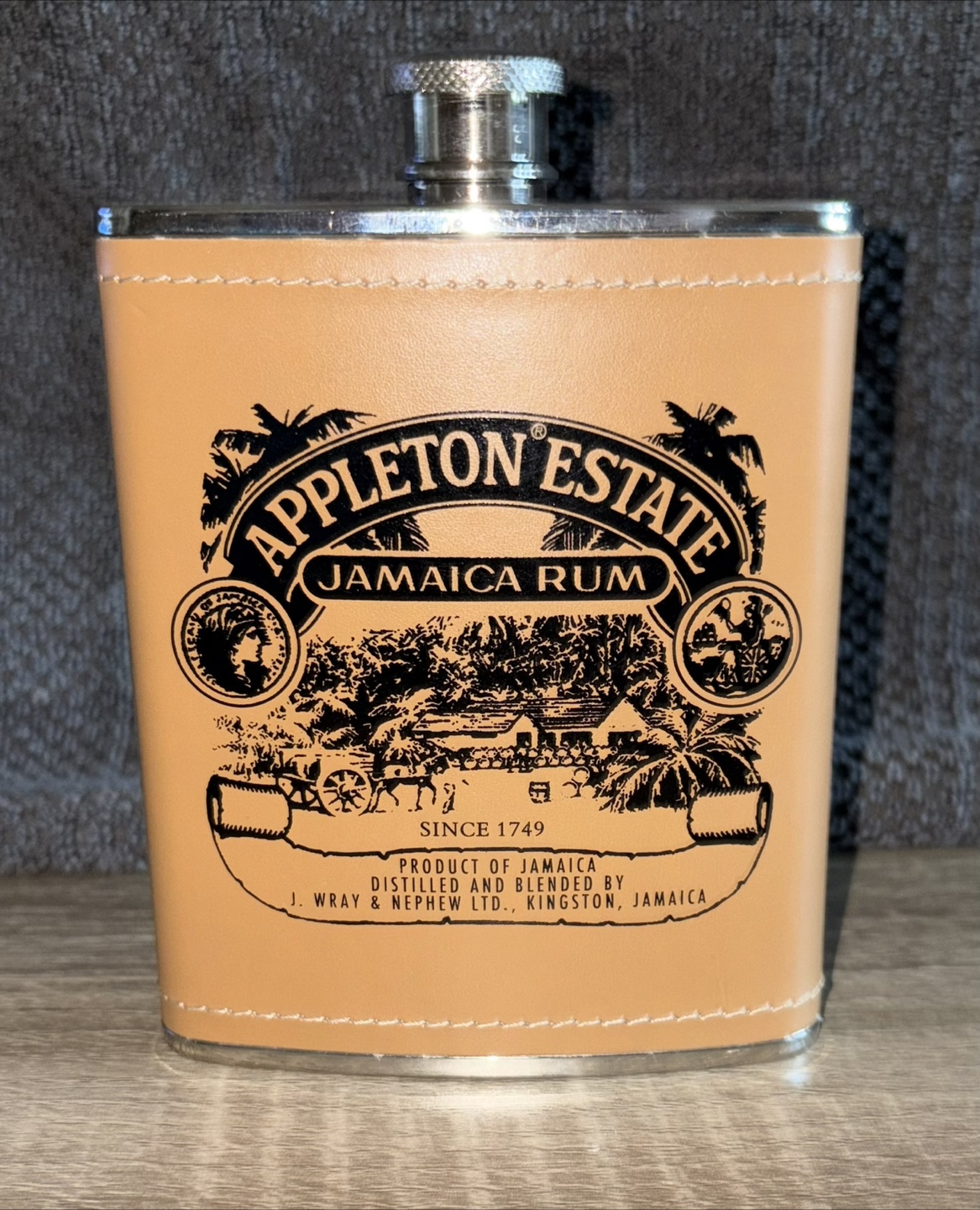 Appleton Estate Jamaican Rum, 6oz Flask and Glass Set - photo 3