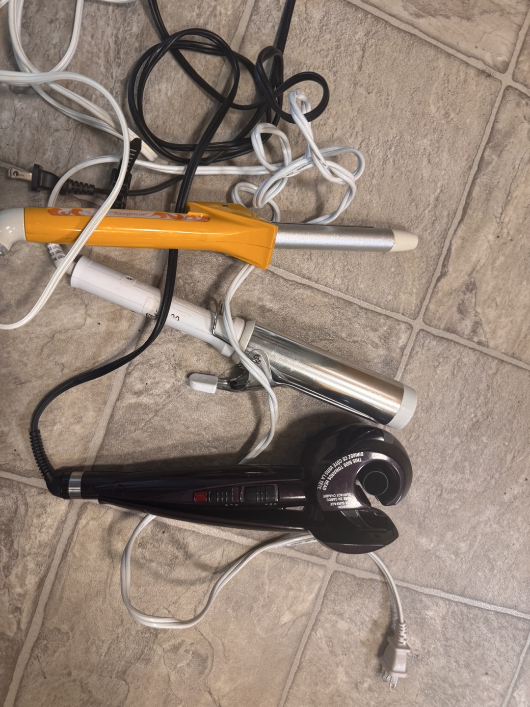 3 Curling Irons - Hot Tools & Generic
