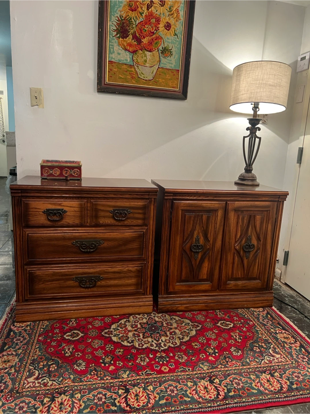 Vintage Matching Small Dresser & Cabinet - Delivery Extra