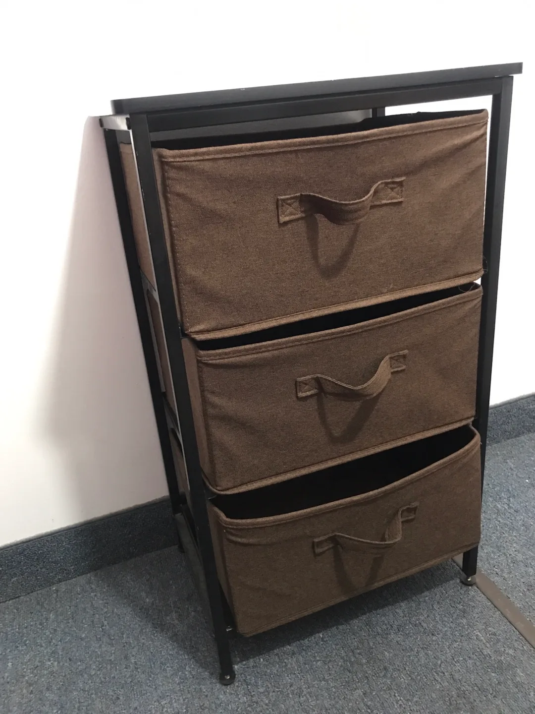 3-Drawer Storage Unit - Brown thumbnail