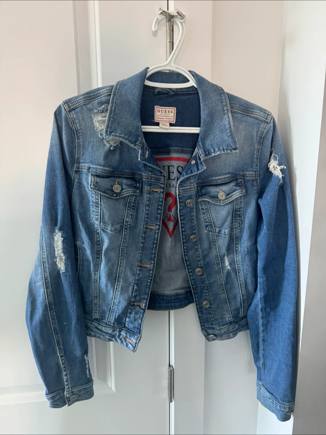 Guess Denim Jacket - Distressed thumbnail