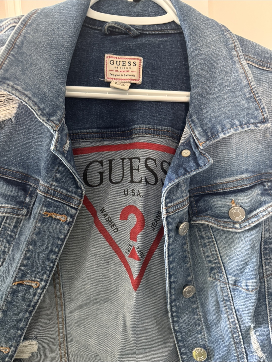 Guess Denim Jacket - Distressed - photo 2