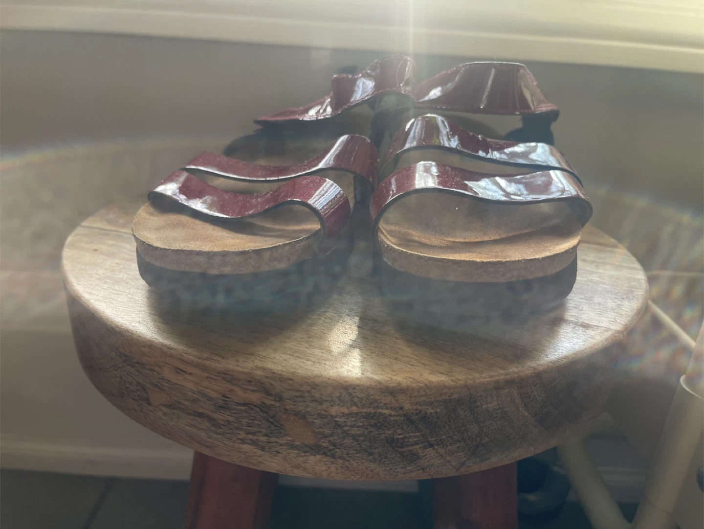 Naot Red Patent Leather Sandals Size 37 - photo 4