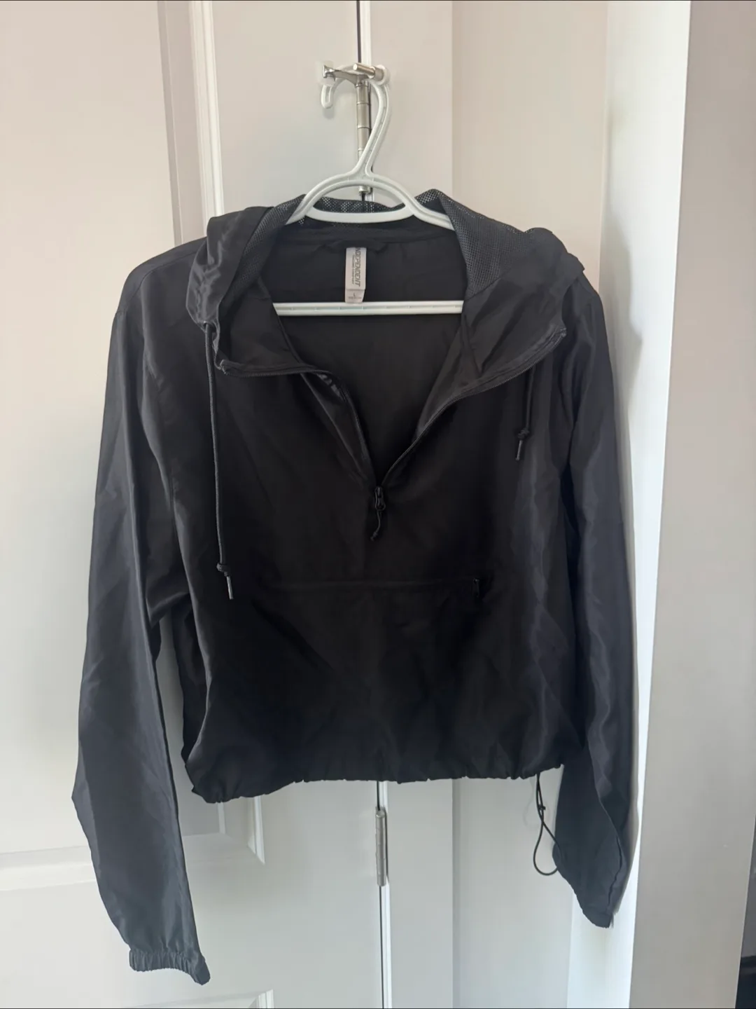 Aerie Black Windbreaker - Size Small thumbnail
