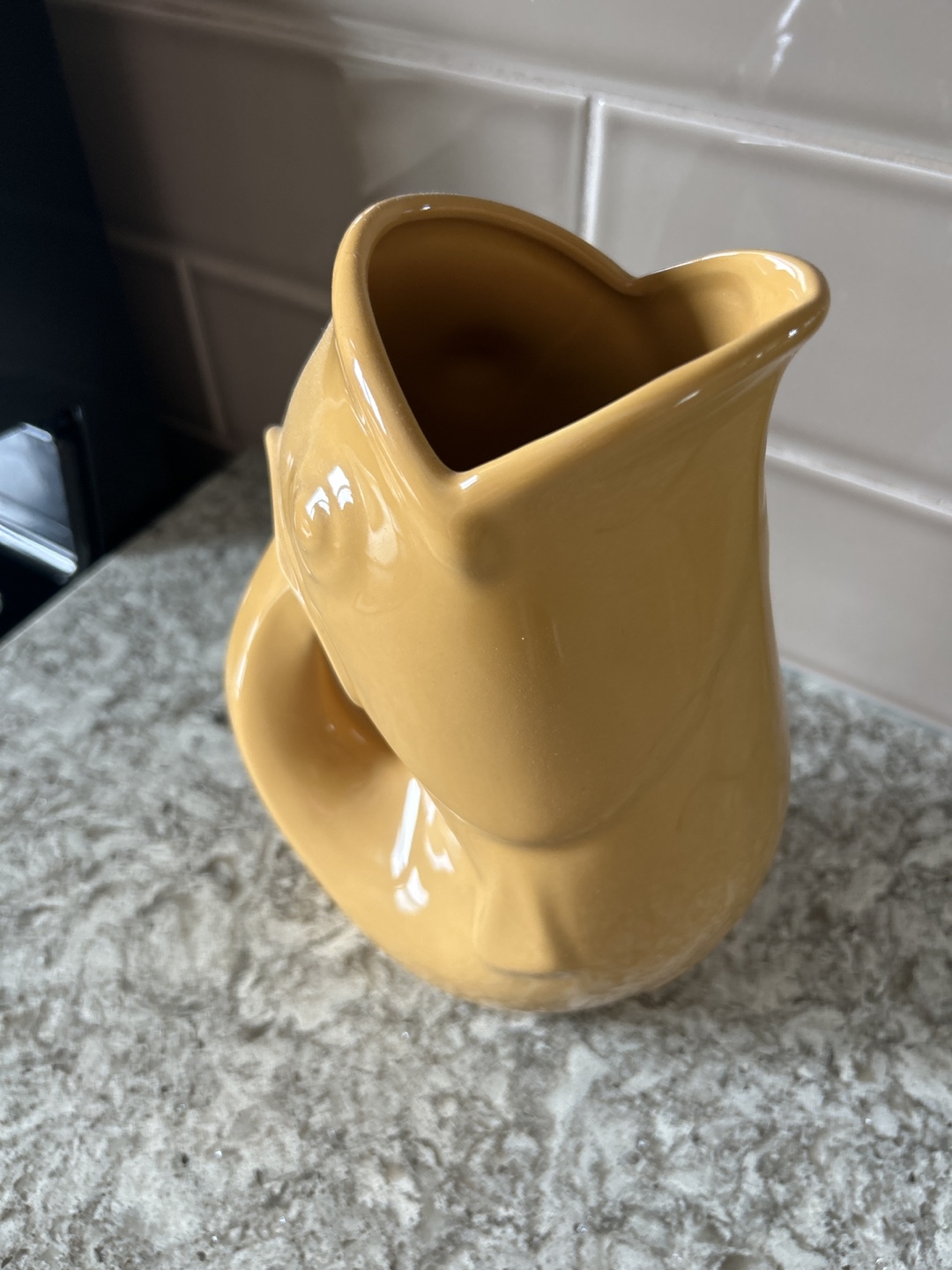yellow fish gurgle pot - photo 2