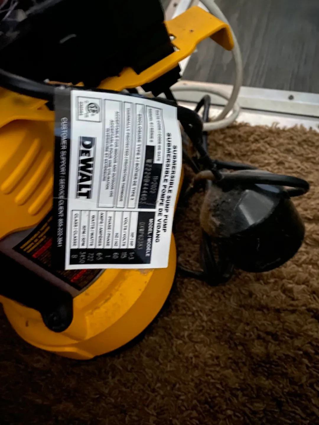 DeWalt Submersible Sump Pump DWMP150 image indicator(4)