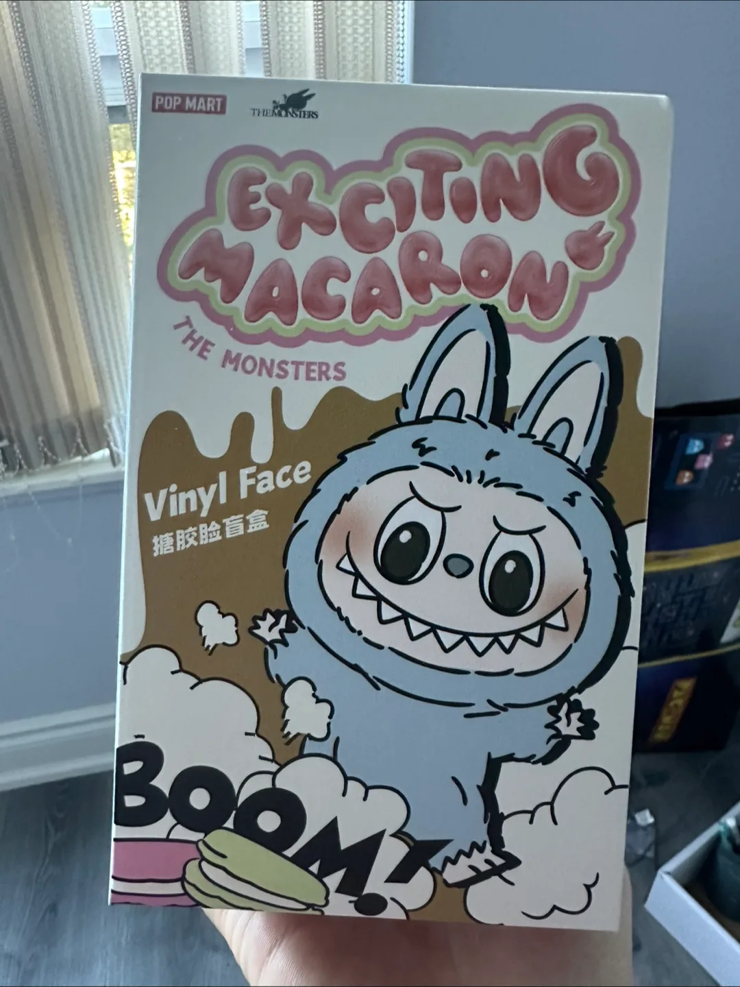 Labubu soymilk Pop Mart The Monsters Exciting Macaron Vinyl Face thumbnail