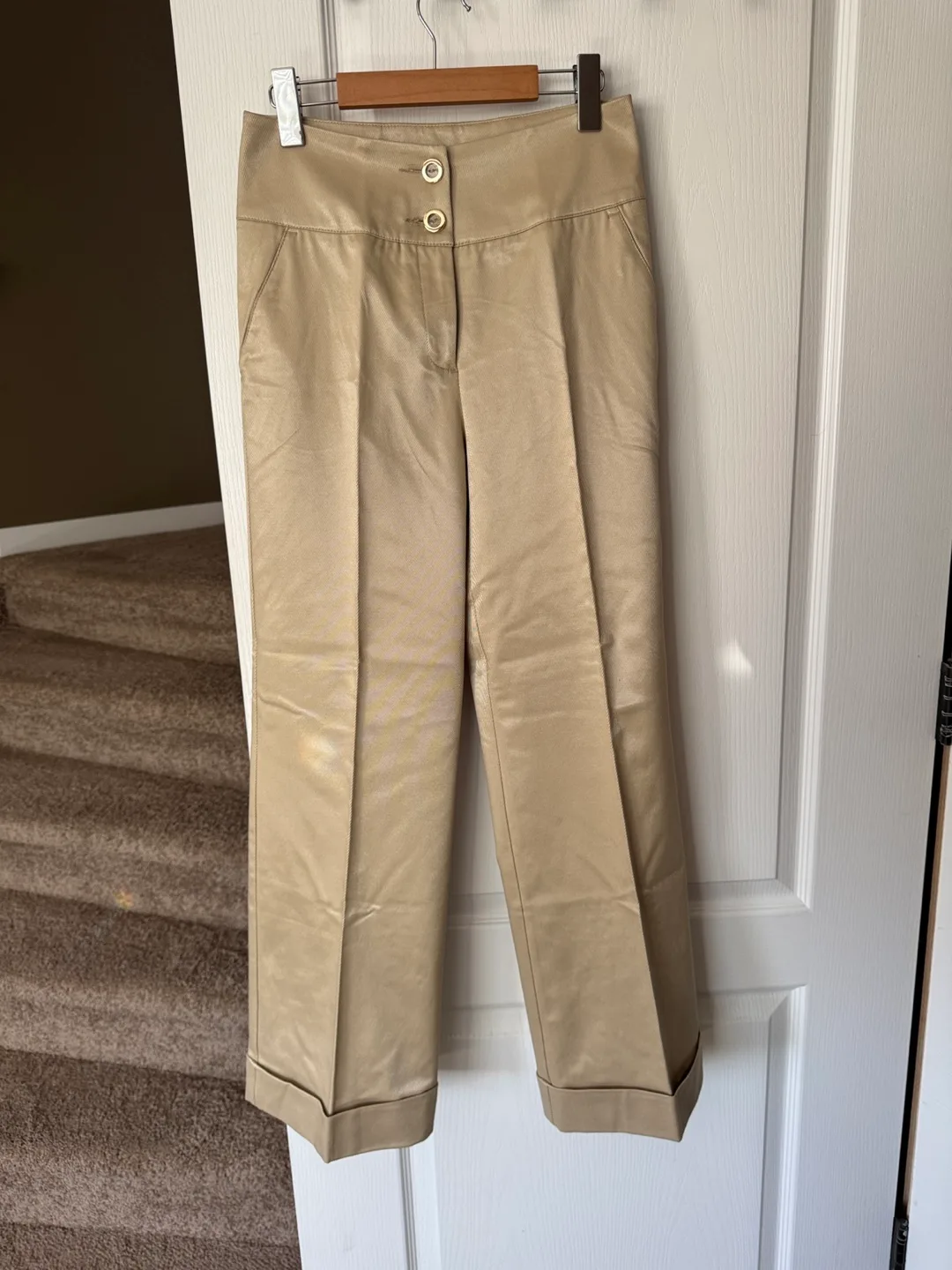 Roccobarocco Beige Women’s Pants size 6 thumbnail