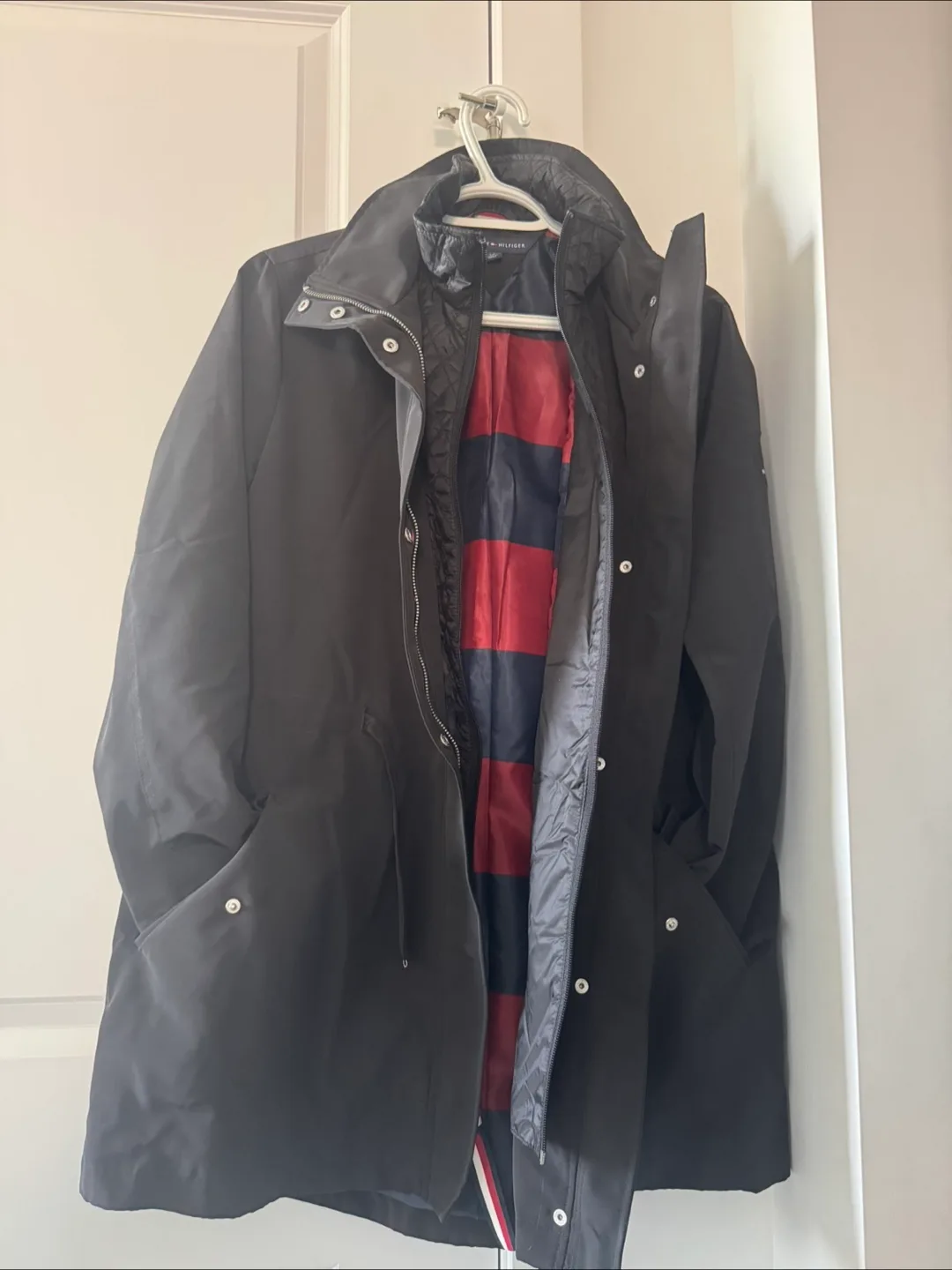 Tommy Hilfiger Black Parka - Size S thumbnail