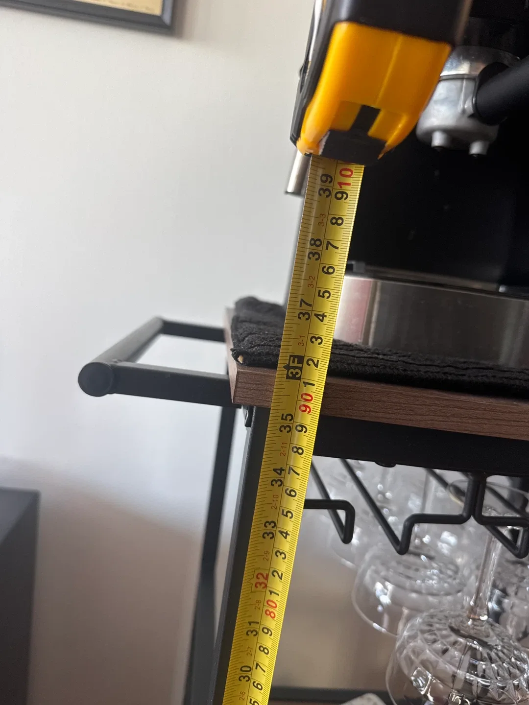 Rolling Bar Cart with Wine Rack image indicator(3)