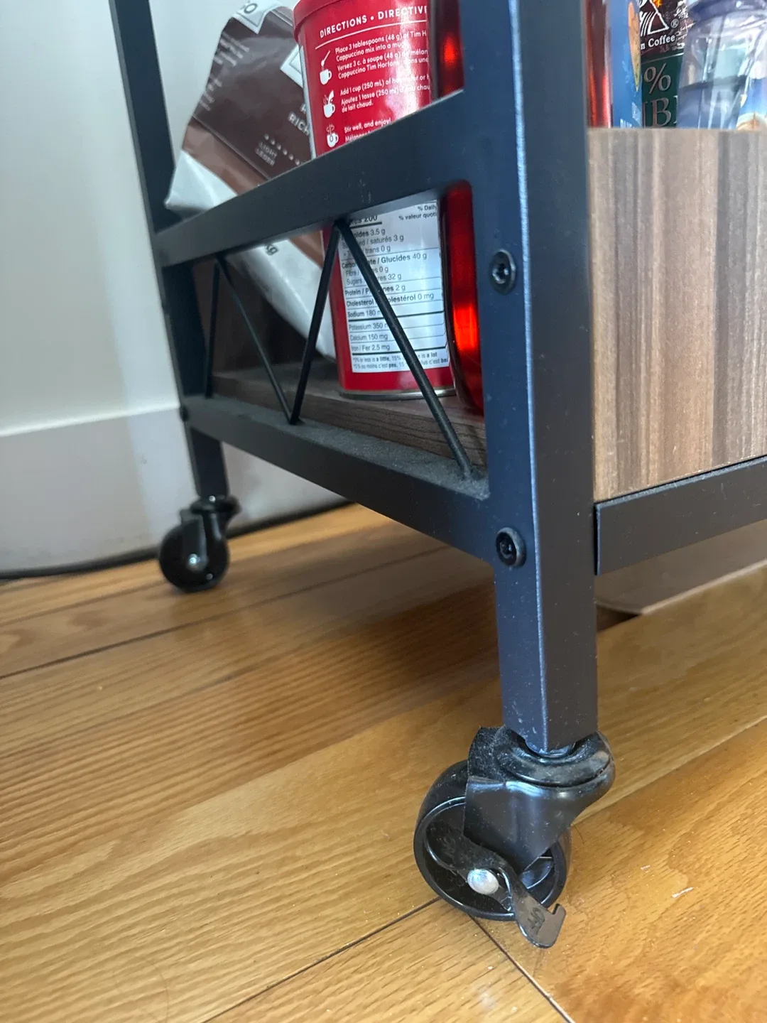 Rolling Bar Cart with Wine Rack image indicator(5)