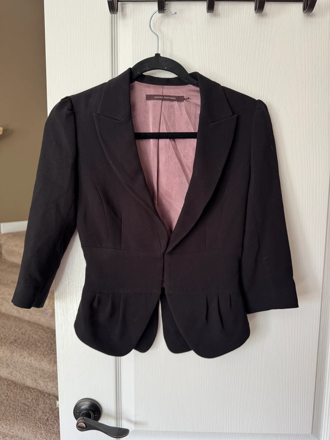Sultanna Frantsuzova Black Blazer - Size XXS thumbnail