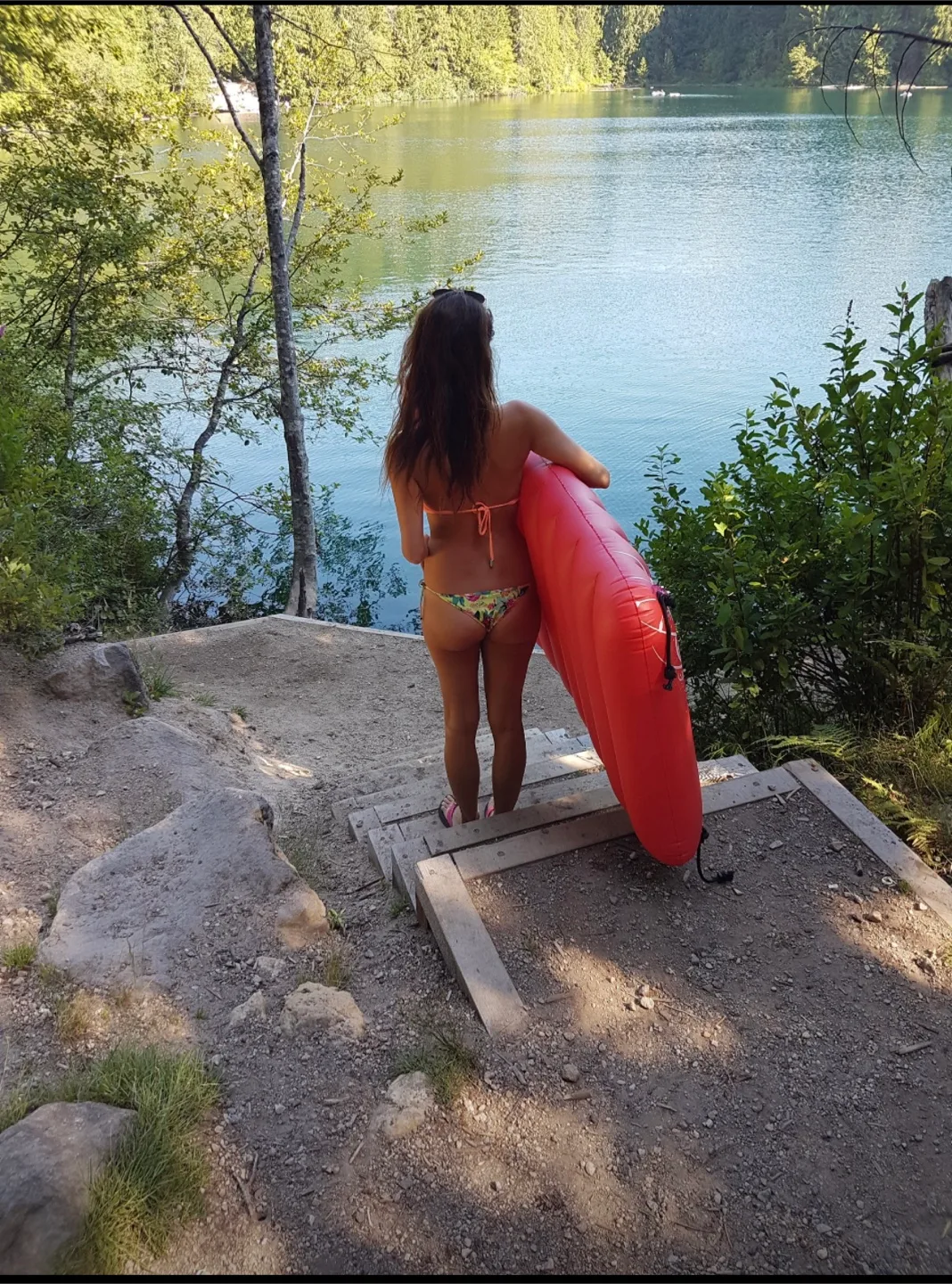 2x Floaty inflatable lake pool vacation river camping image indicator(3)