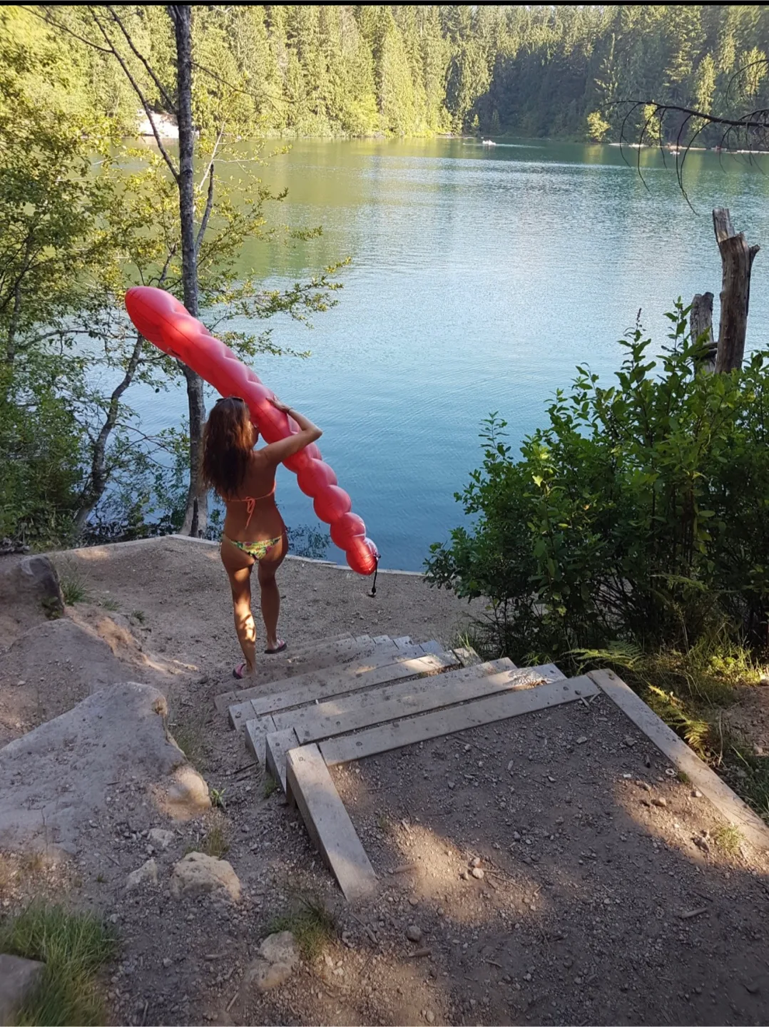 2x Floaty inflatable lake pool vacation river camping image indicator(4)