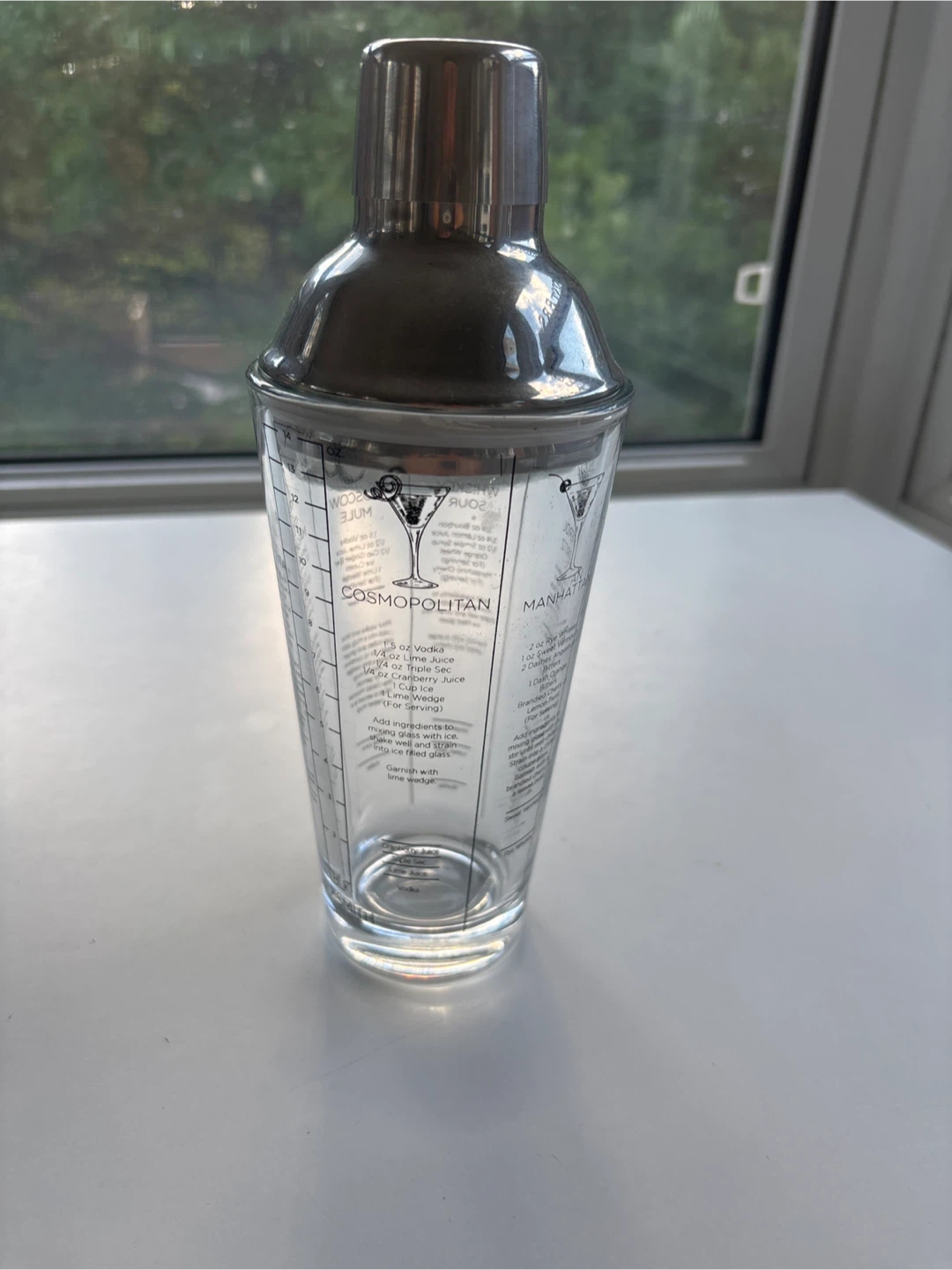 Cocktail Shaker with Recipes