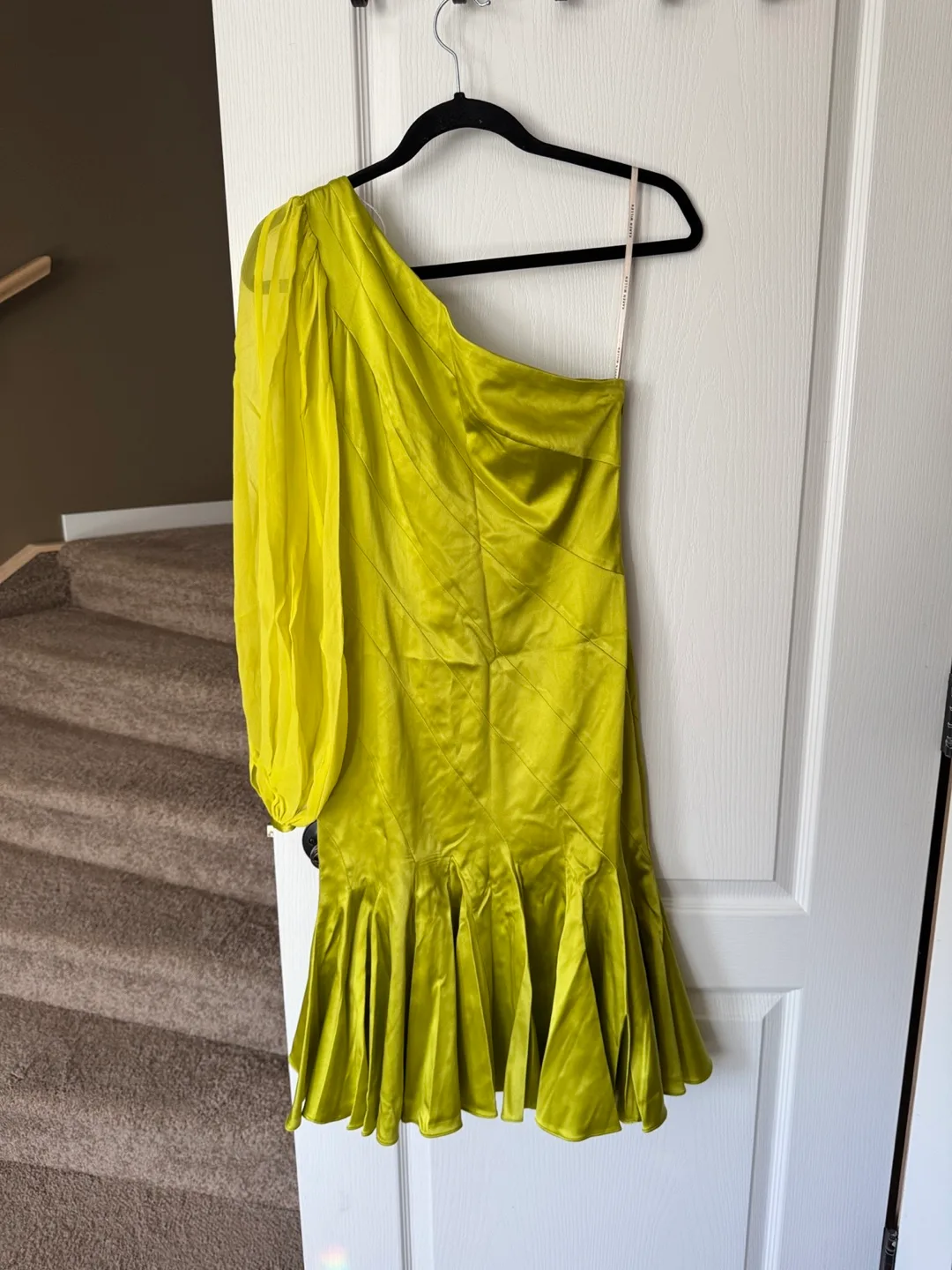 Karen Millen Green Silk Blend Dress - US 4 thumbnail
