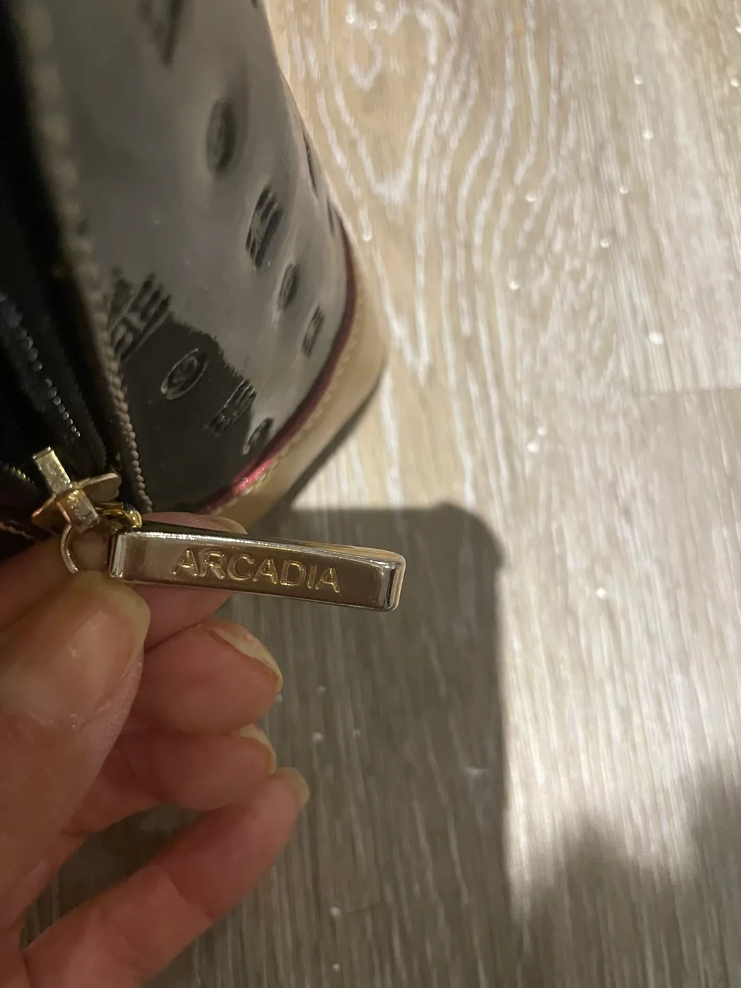 Arcadia Black Patent Leather Dome Satchel image indicator(3)