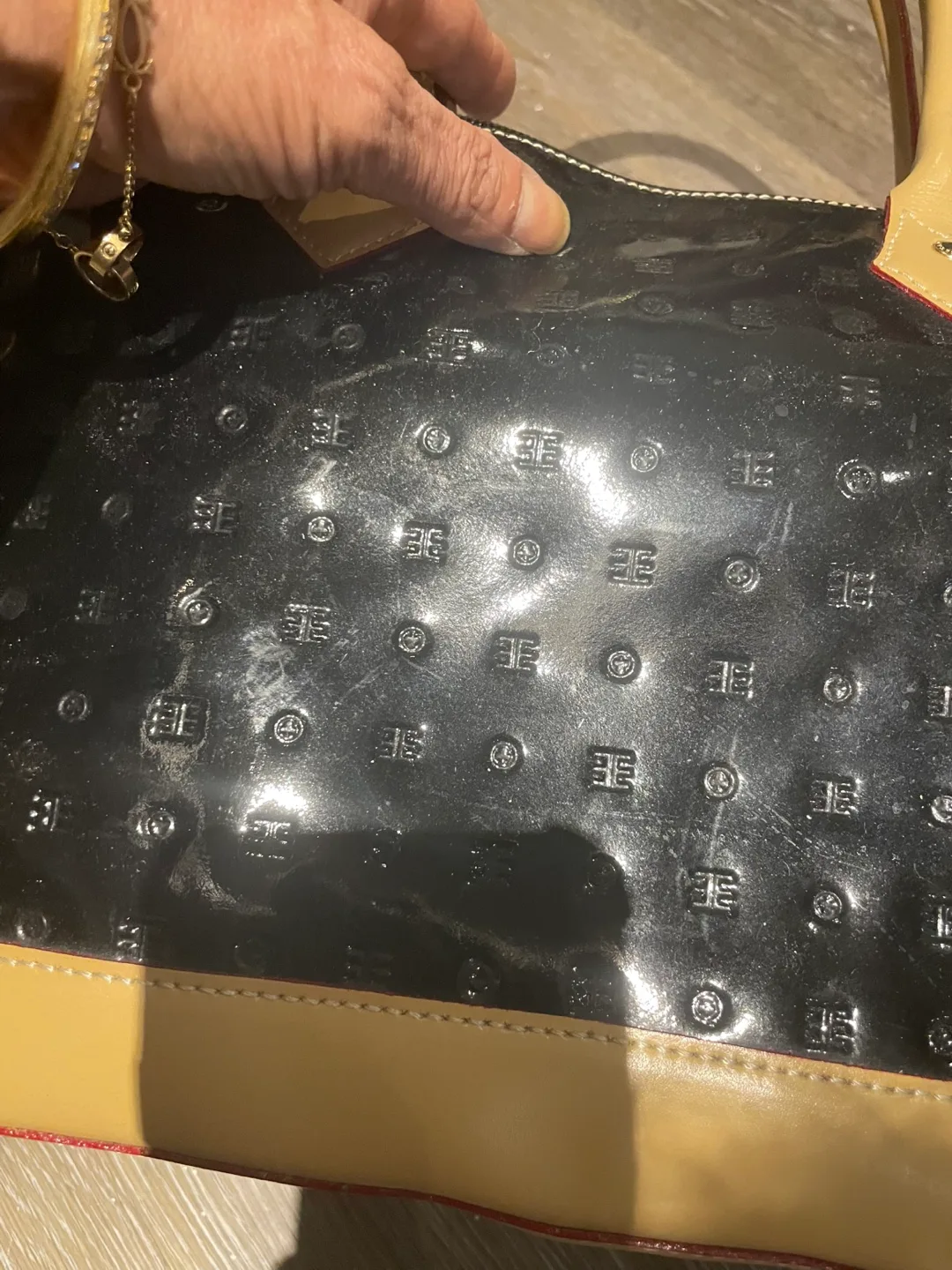 Arcadia Black Patent Leather Dome Satchel image indicator(6)