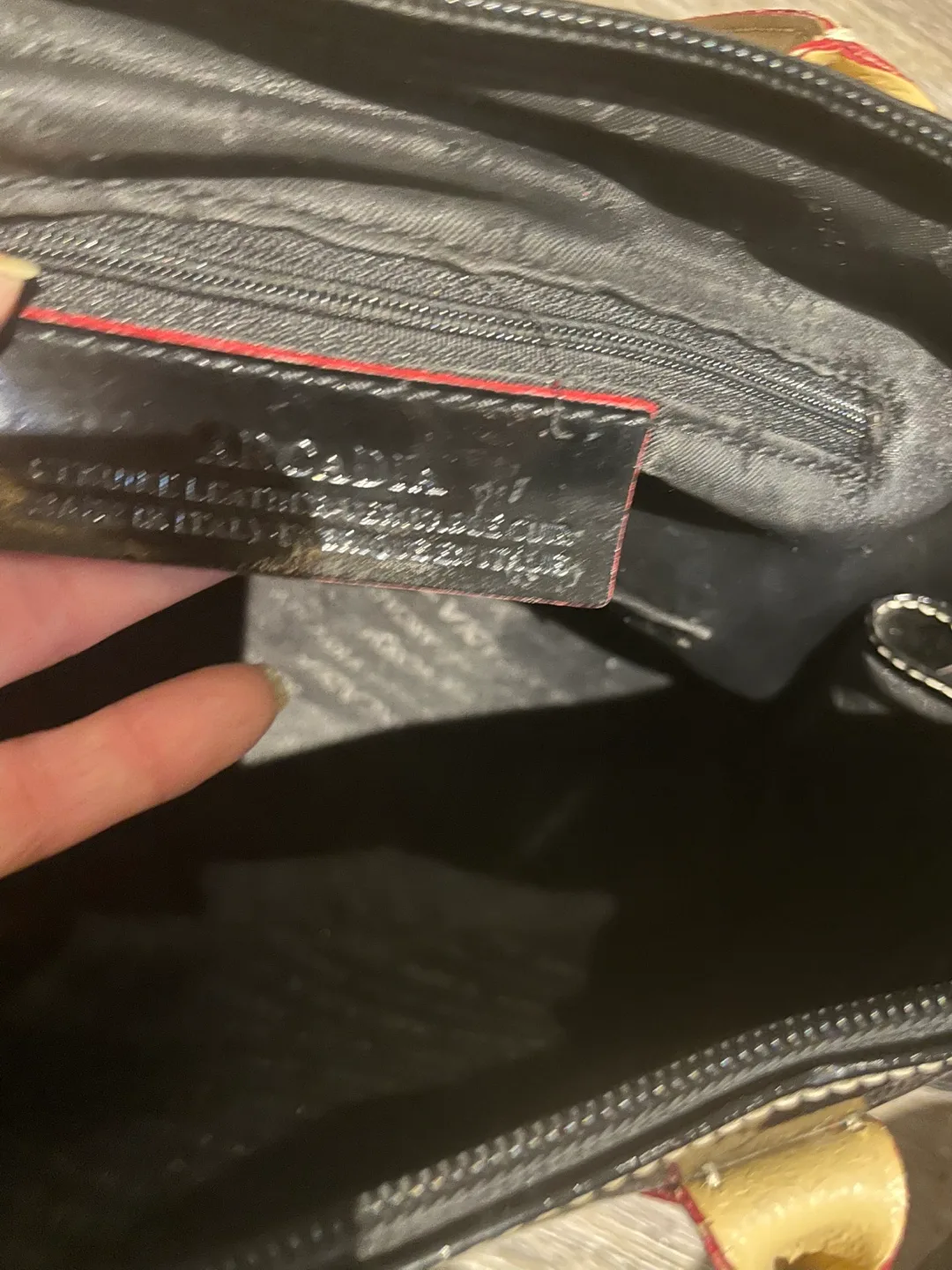 Arcadia Black Patent Leather Dome Satchel image indicator(9)