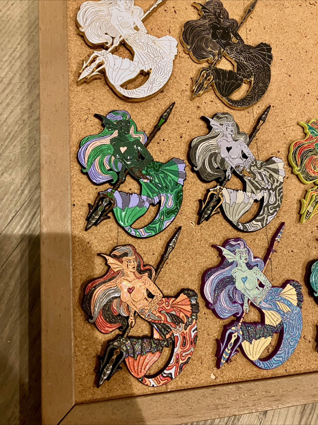 Mermaid Art 3D Enamel Pin Limited Edition Set - photo 3