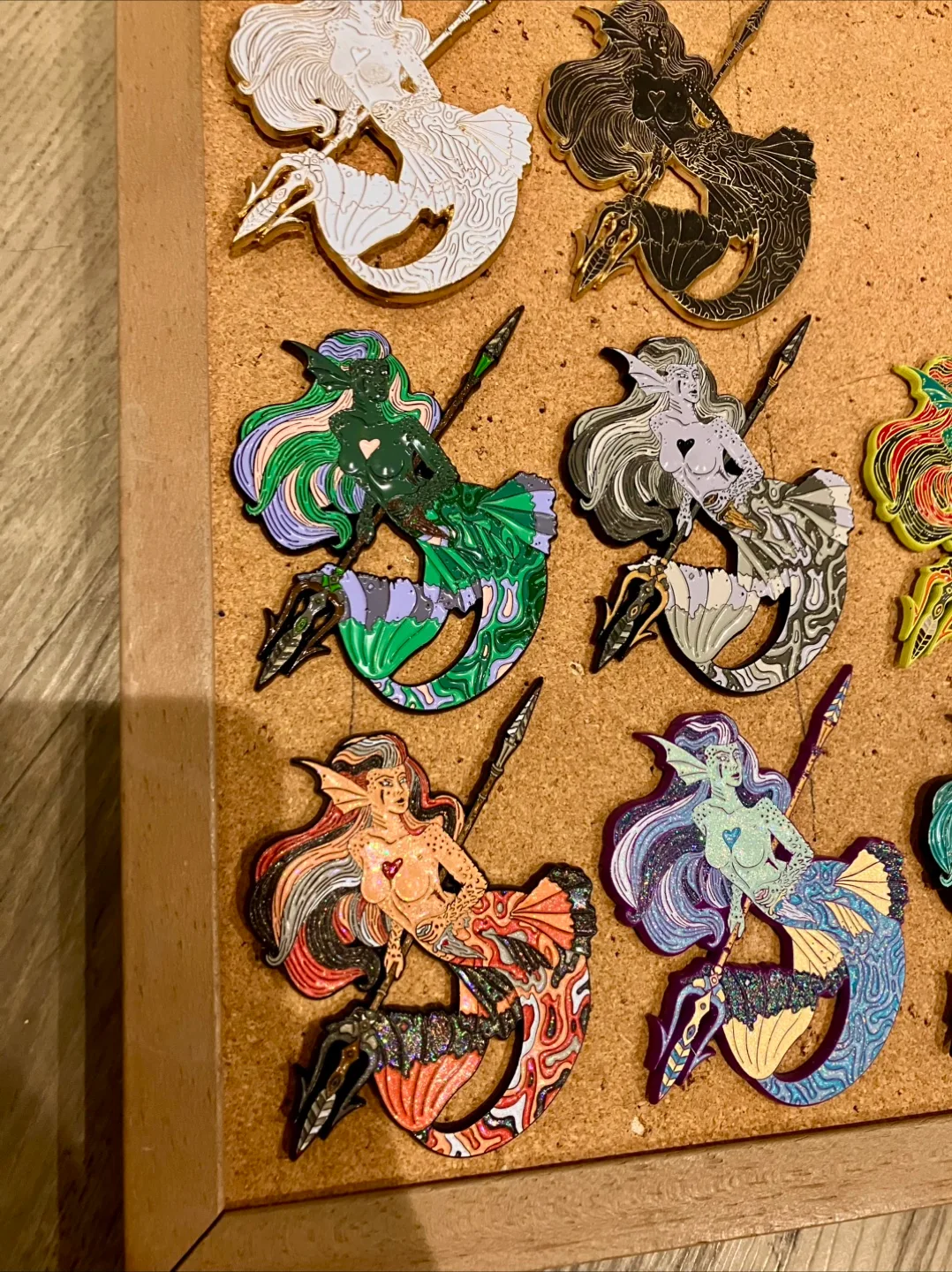 Mermaid Art 3D Enamel Pin Limited Edition Set image indicator(3)