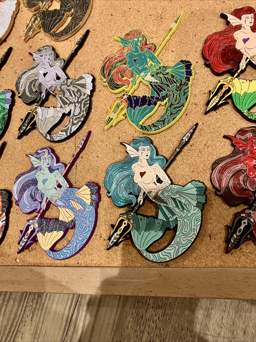 Mermaid Art 3D Enamel Pin Limited Edition Set - photo 5