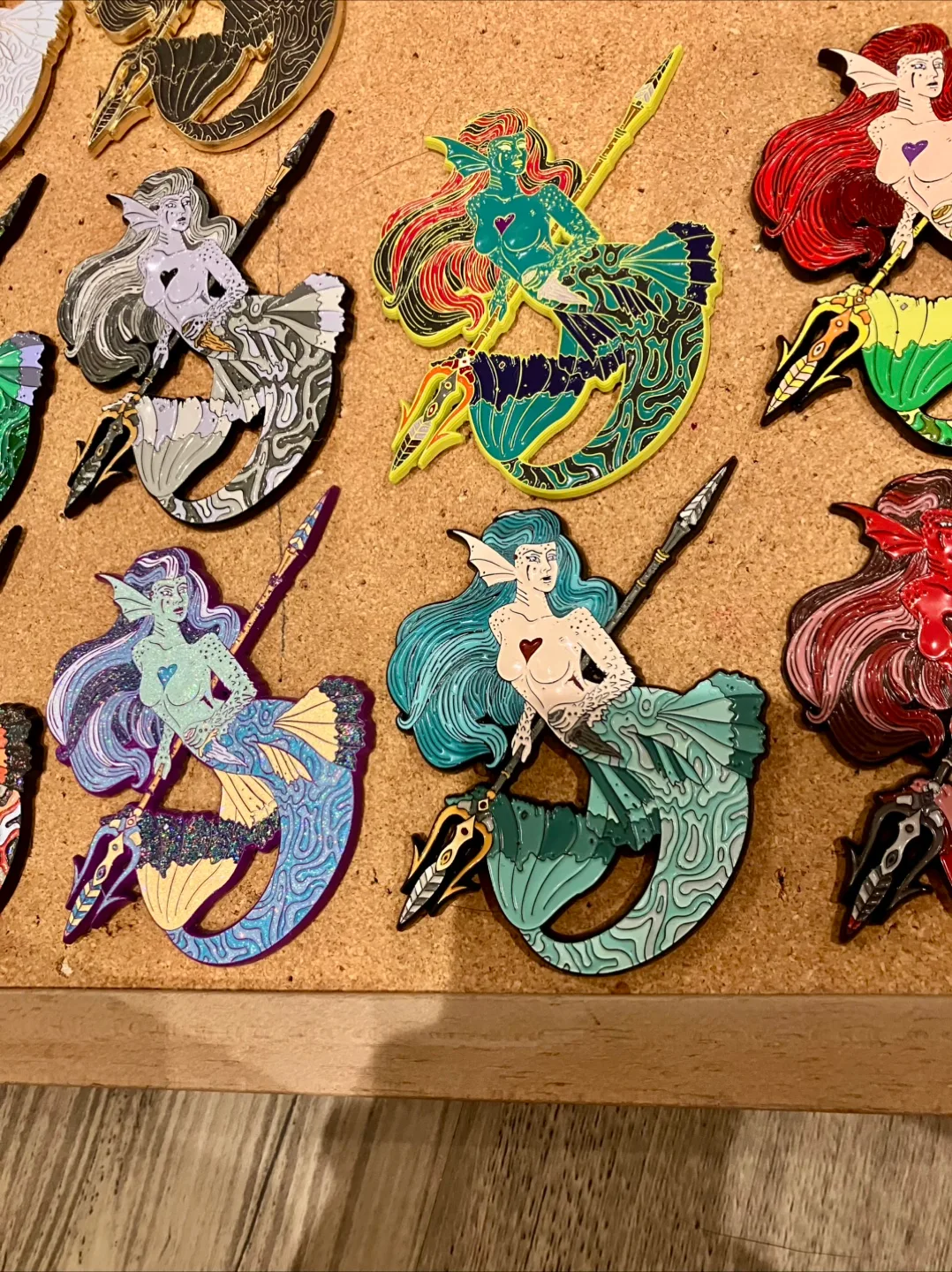 Mermaid Art 3D Enamel Pin Limited Edition Set image indicator(5)
