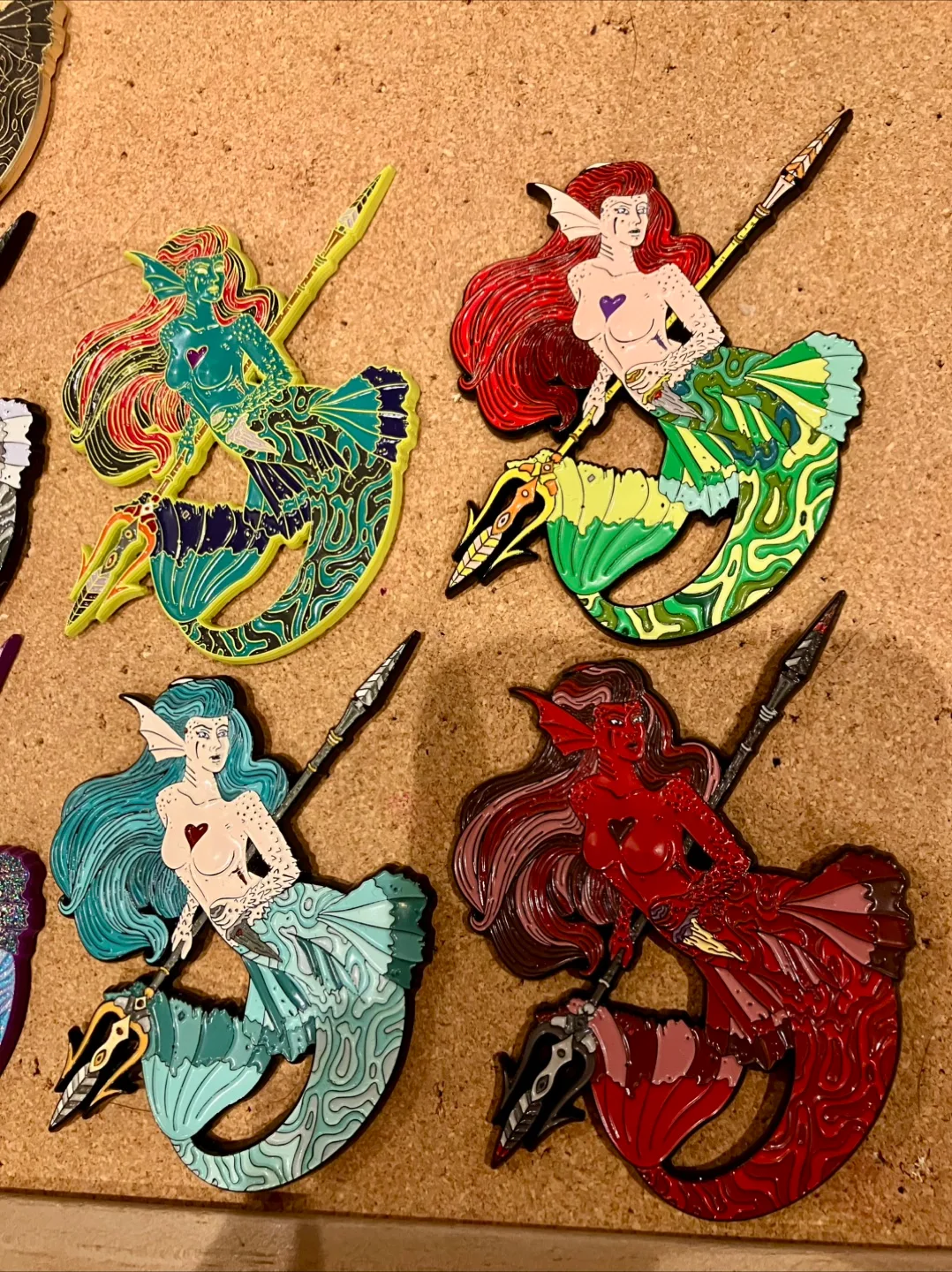 Mermaid Art 3D Enamel Pin Limited Edition Set image indicator(8)