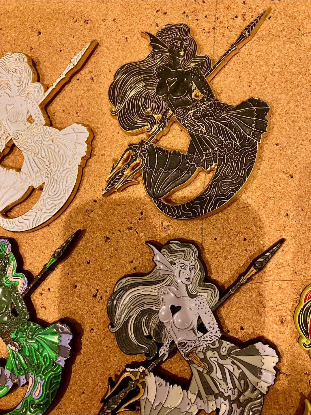 Mermaid Art 3D Enamel Pin Limited Edition Set image indicator(10)