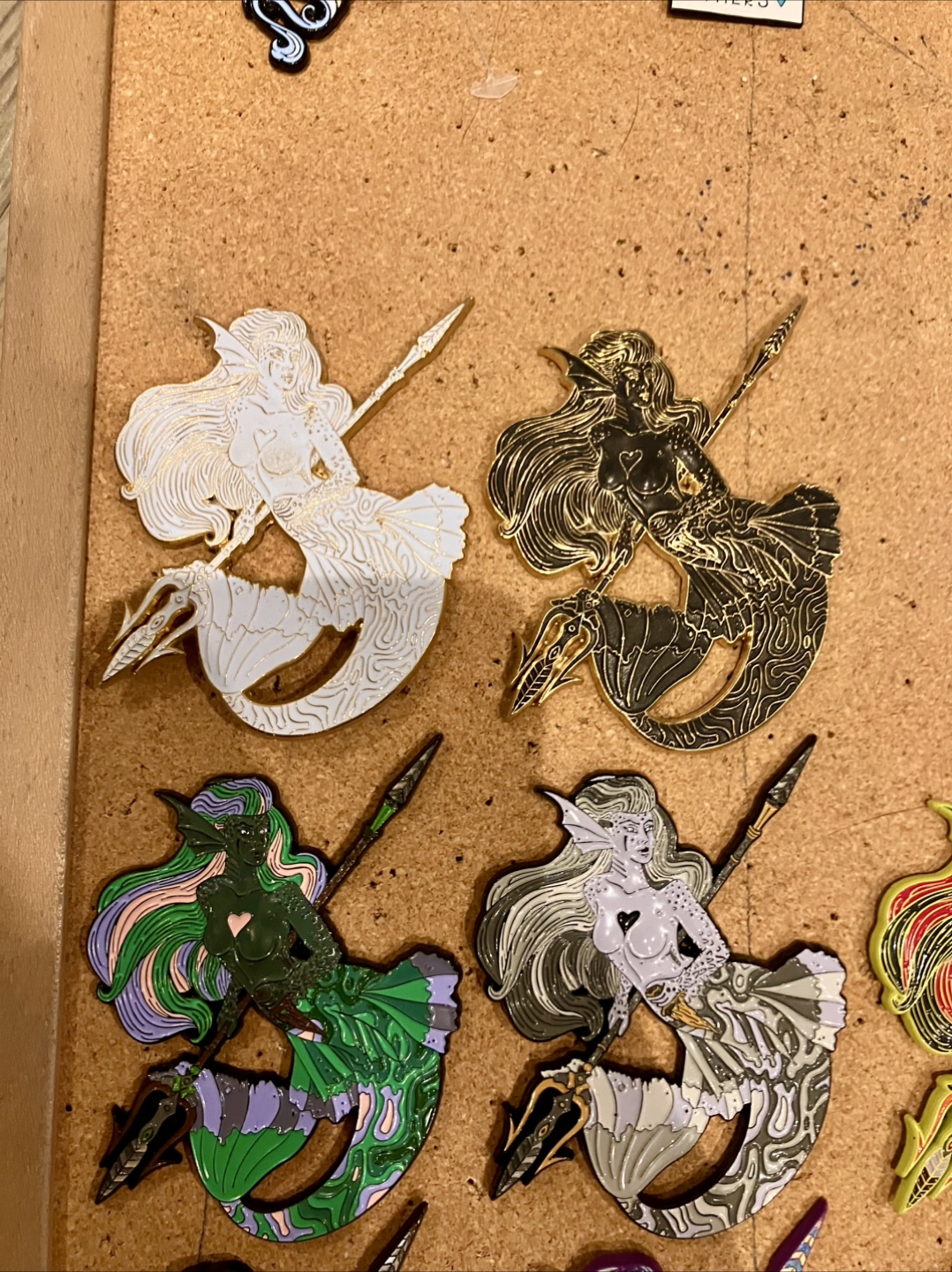 Mermaid Art 3D Enamel Pin Limited Edition Set - photo 2