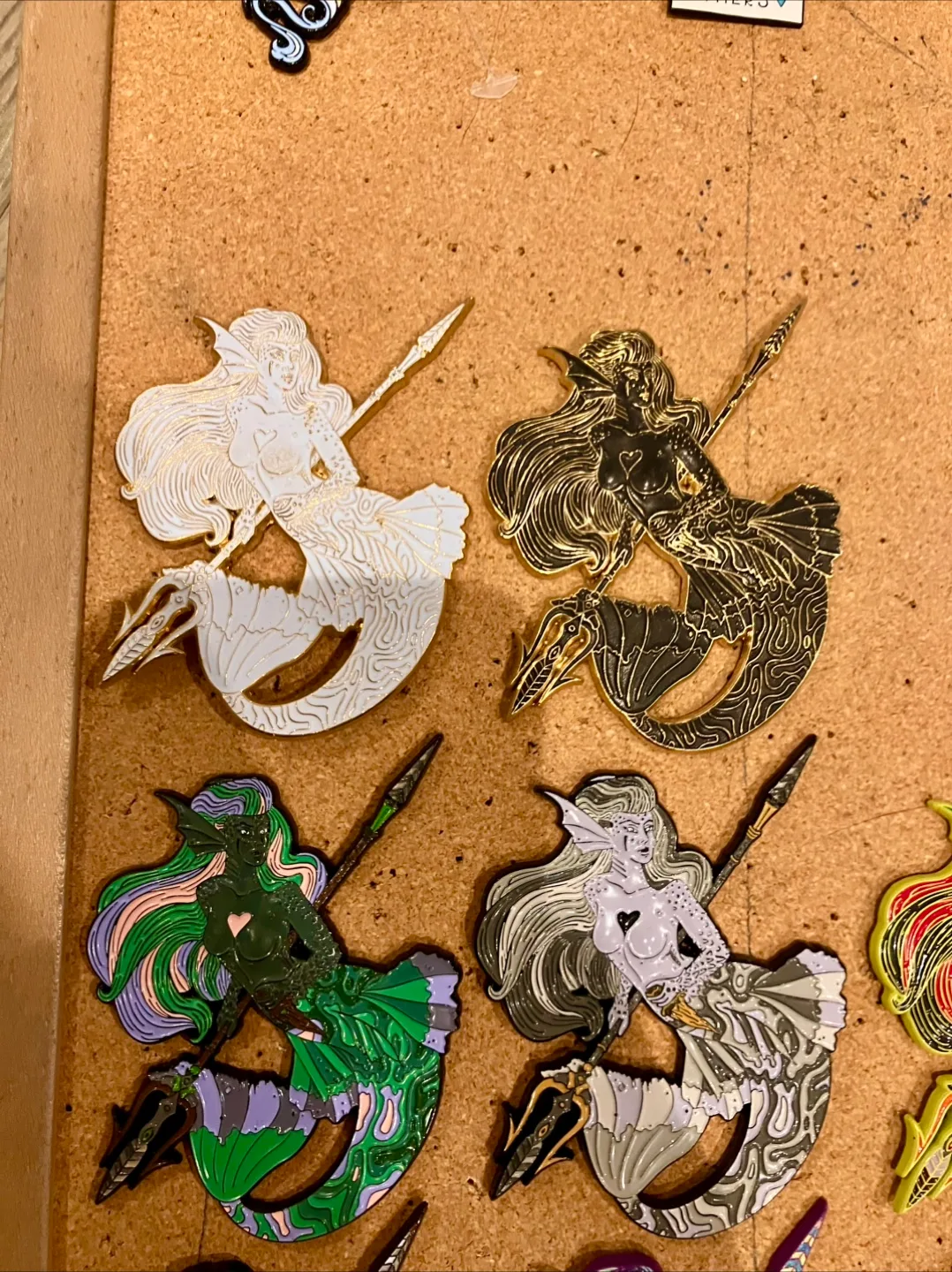 Mermaid Art 3D Enamel Pin Limited Edition Set image indicator(2)