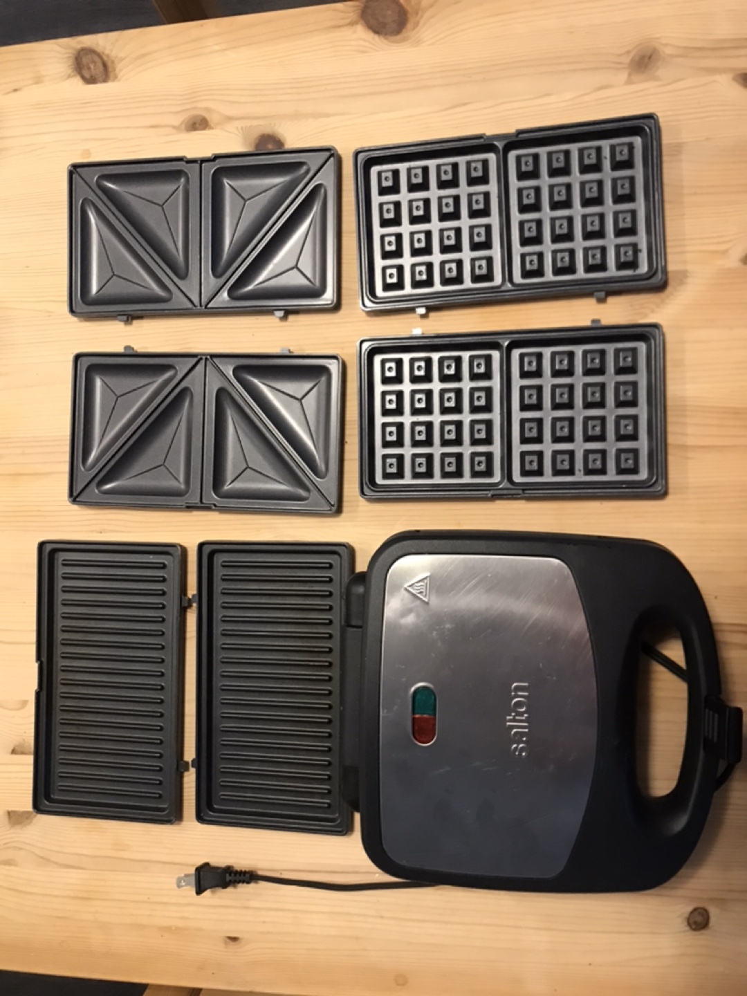 Salton 3-in-1 Sandwitch, Panini, Waffle Press - photo 2