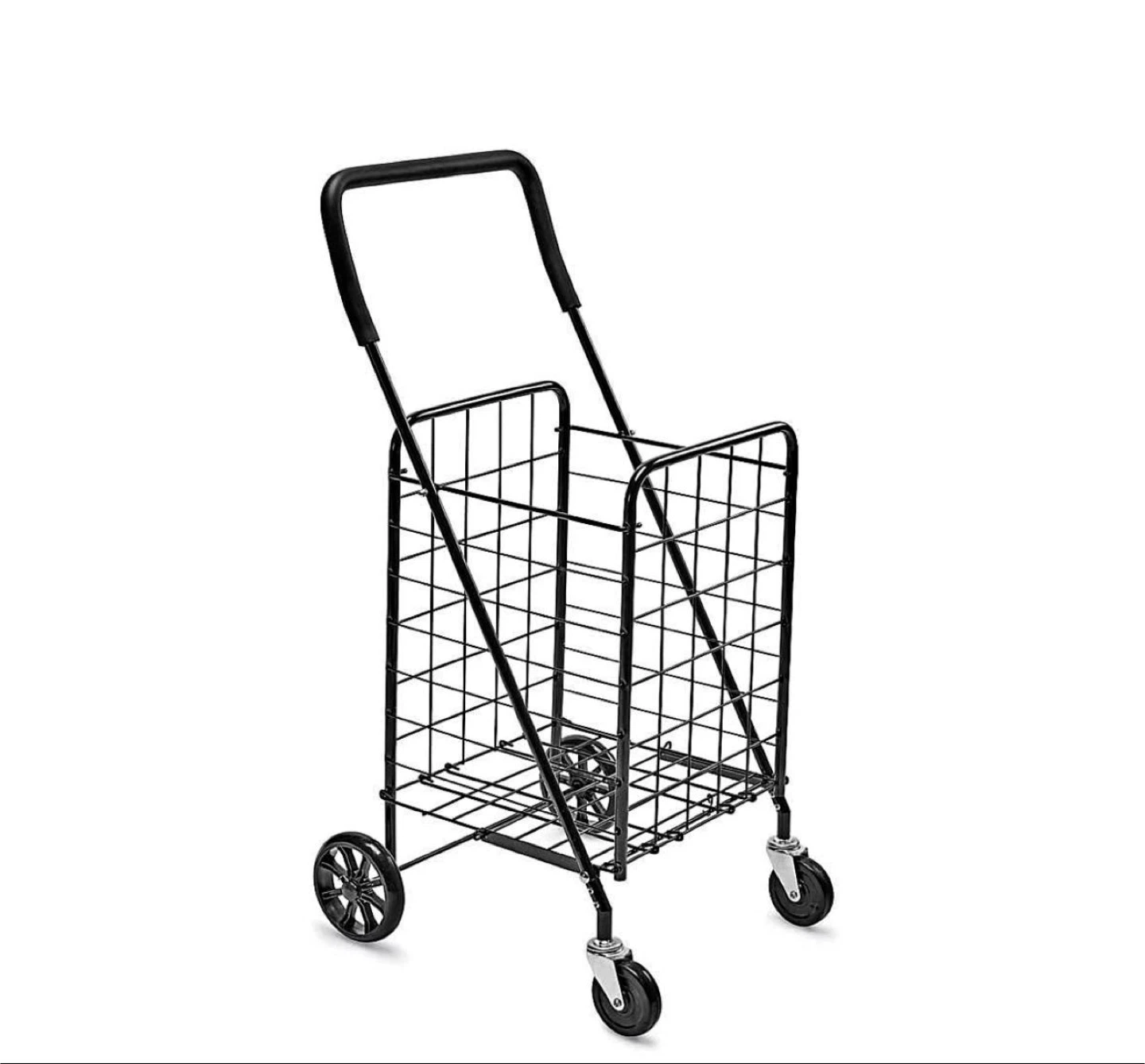 Large Folding Shopping Cart with front rotating wheel