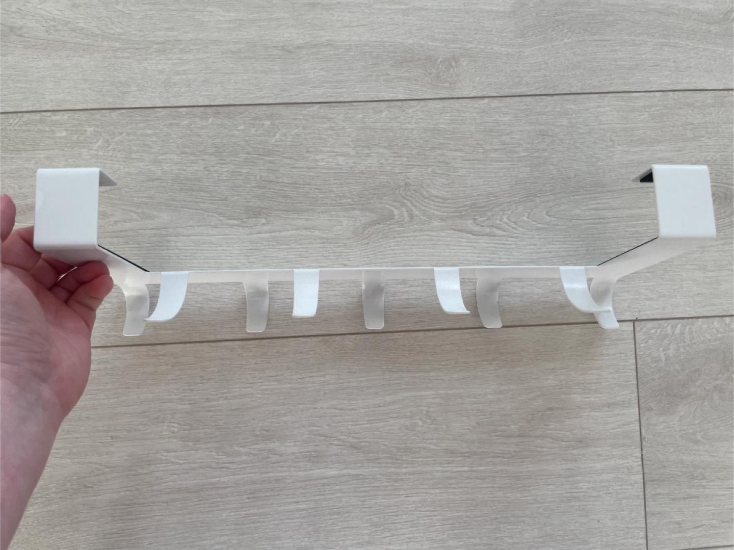 Over-the-Door Hook Rack, White - photo 2