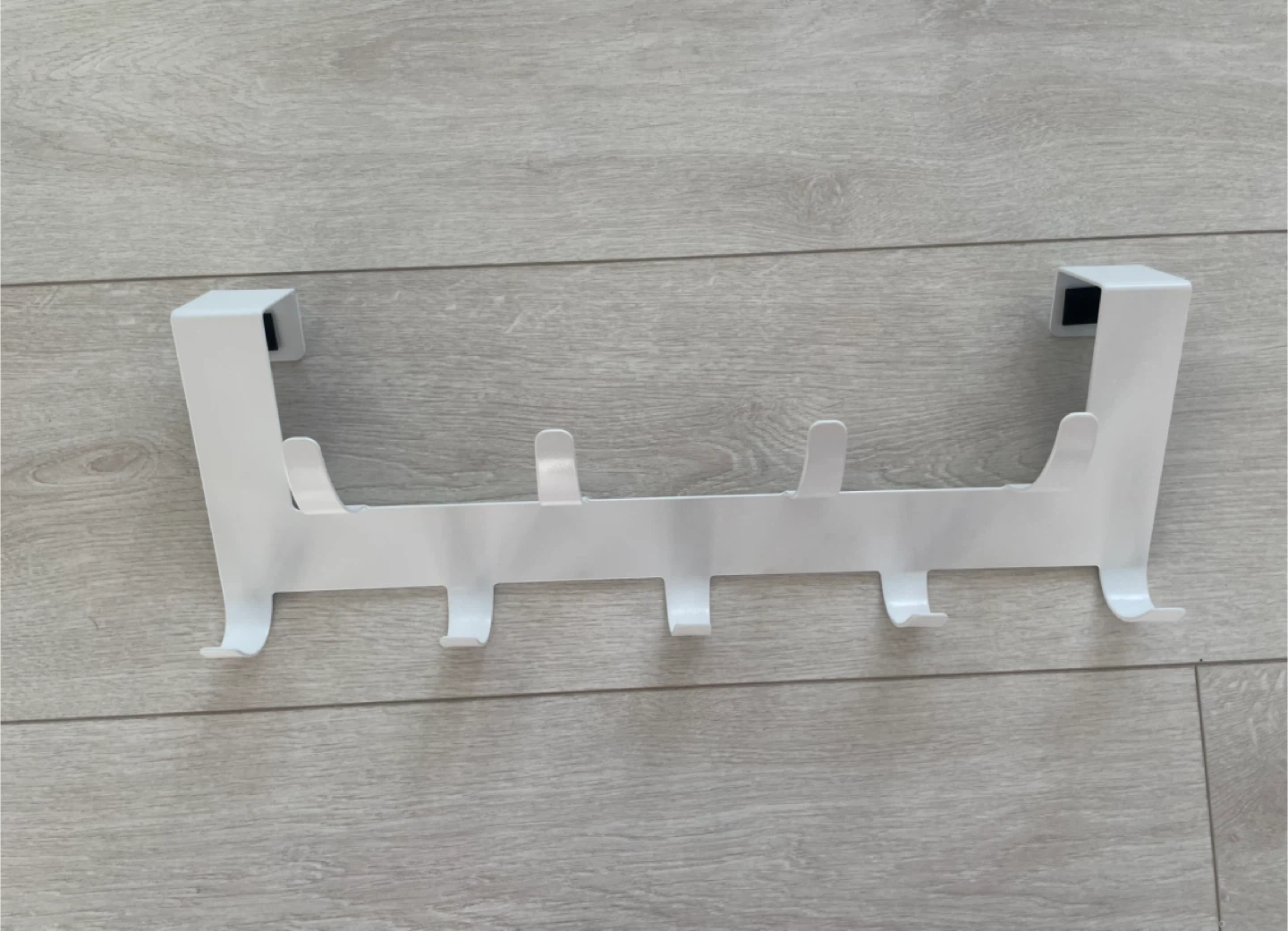 Over-the-Door Hook Rack, White