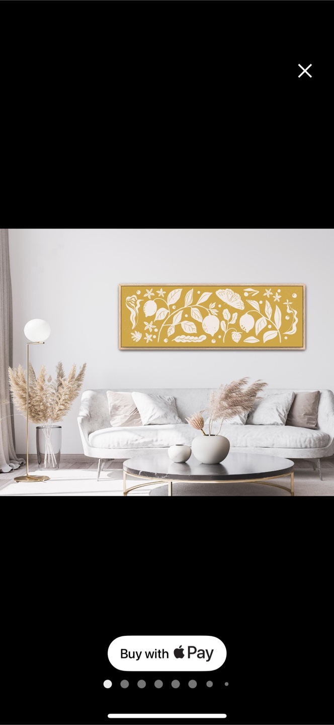 Framed Floral Print Wall Art