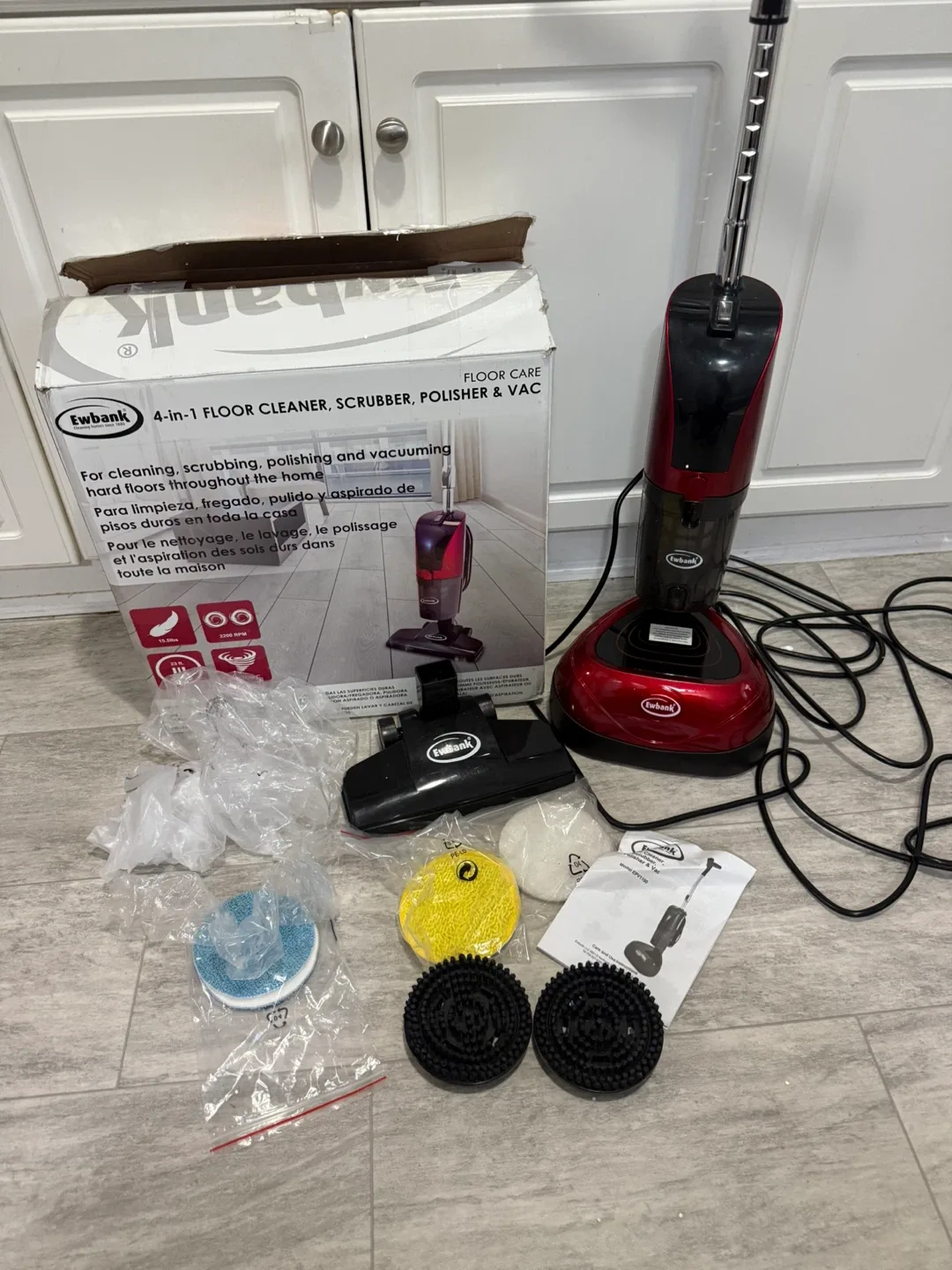 4-In-1 Floor Cleaner, Scrubber, Polisher and Vacuum image indicator(3)