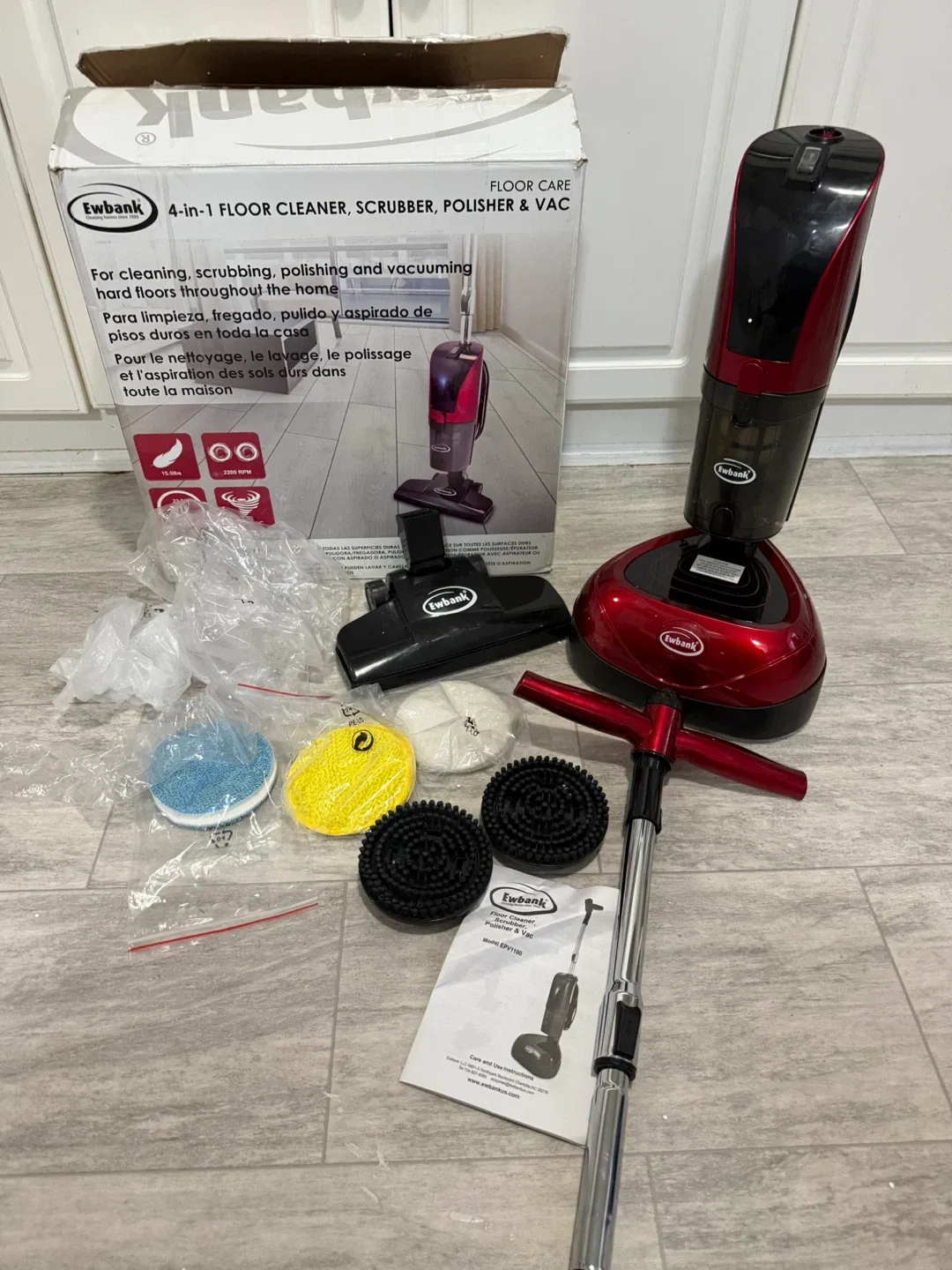 4-In-1 Floor Cleaner, Scrubber, Polisher and Vacuum image indicator(4)