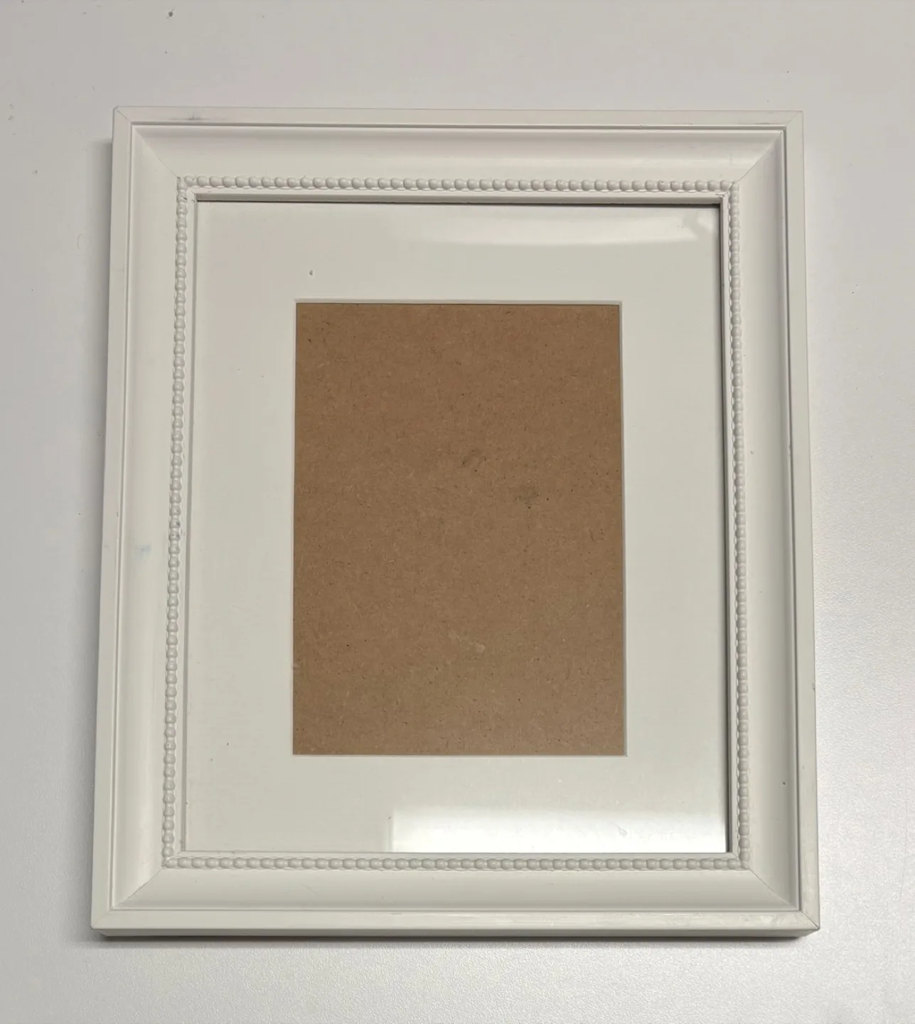 White Picture Frame - for 5x7 inches photo thumbnail