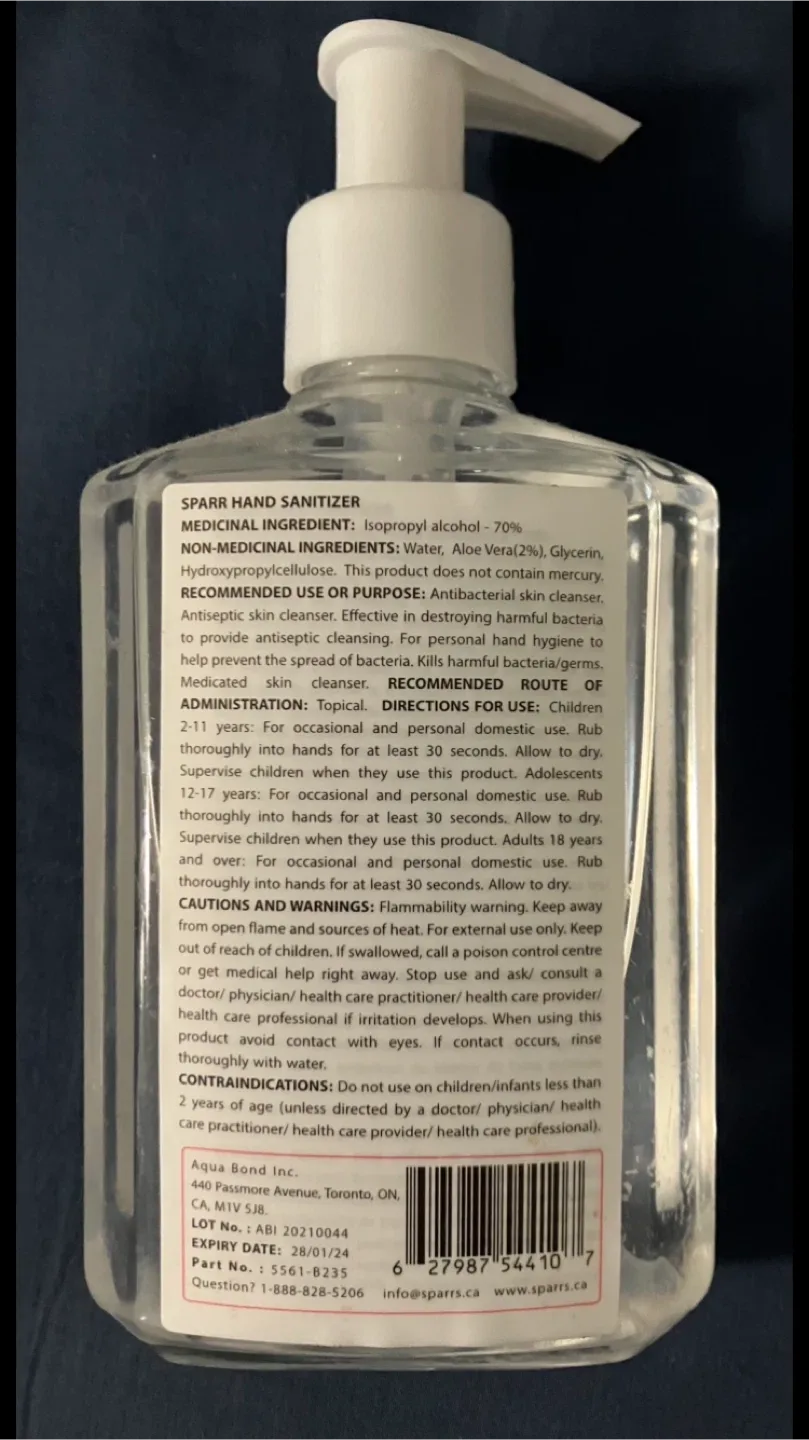 Free Sparr Hand Sanitizer Gel - 235 ml image indicator(2)