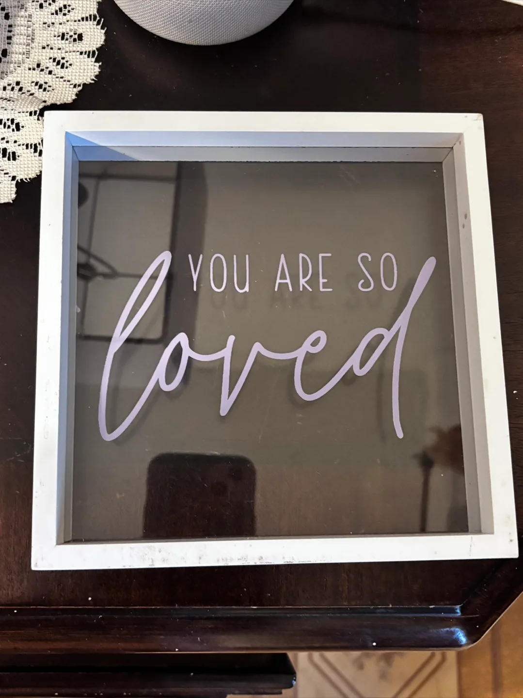 You are so Loved White Frame Decor thumbnail