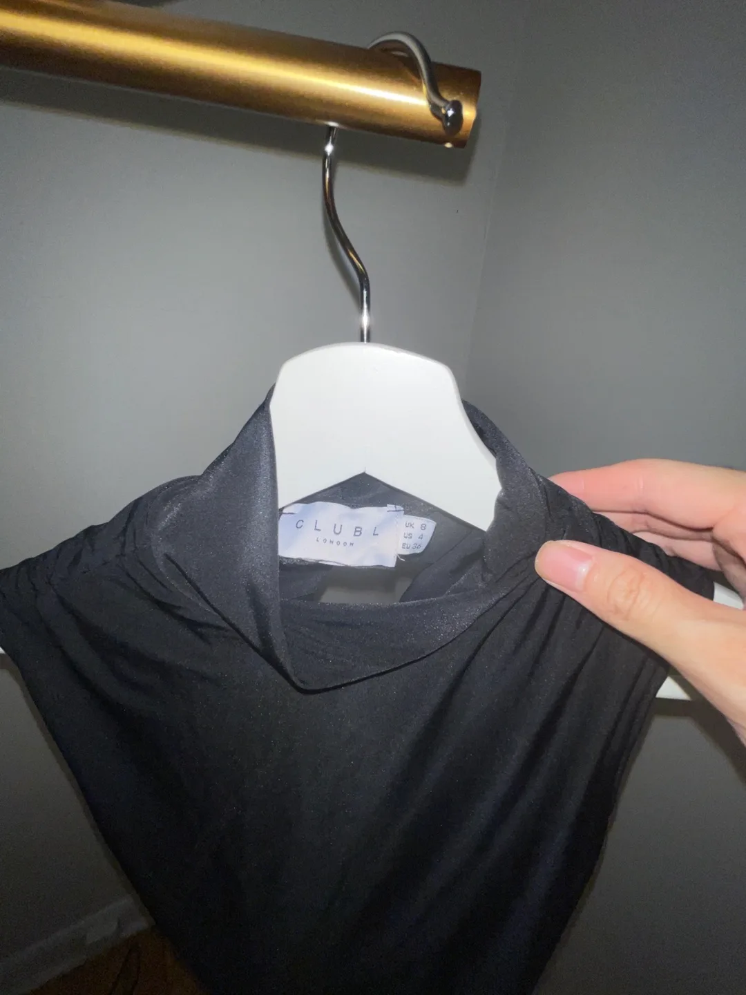 Women’s Black Sleeveless Top Clubl XS image indicator(2)