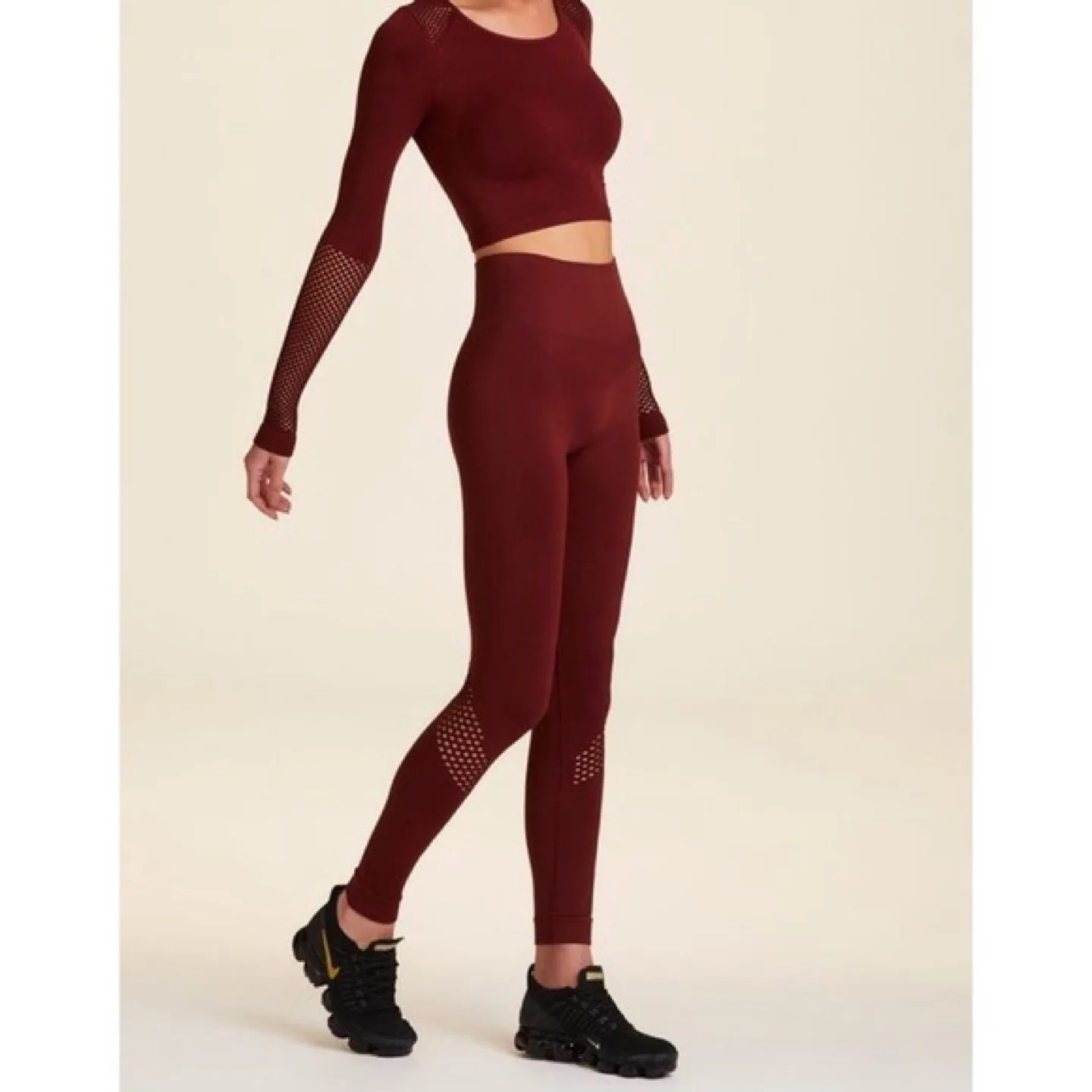 Alala Burgundy Leggings - Size Small thumbnail