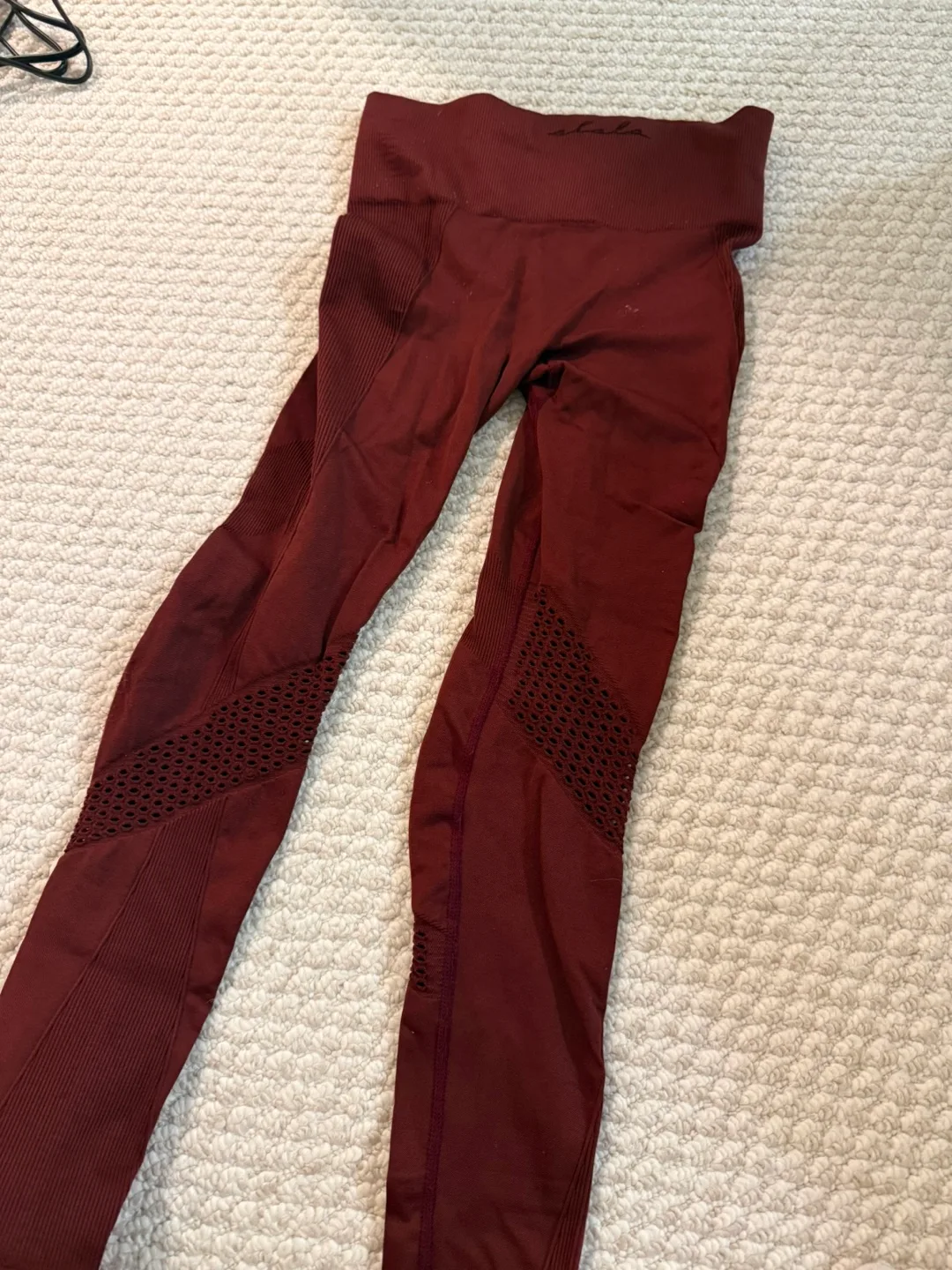 Alala Burgundy Leggings - Size Small image indicator(2)
